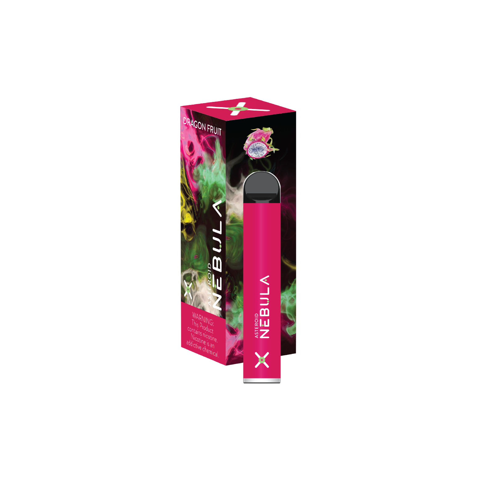 Nebula Asteroid 5% 1800 Puffs - Dragon Fruit