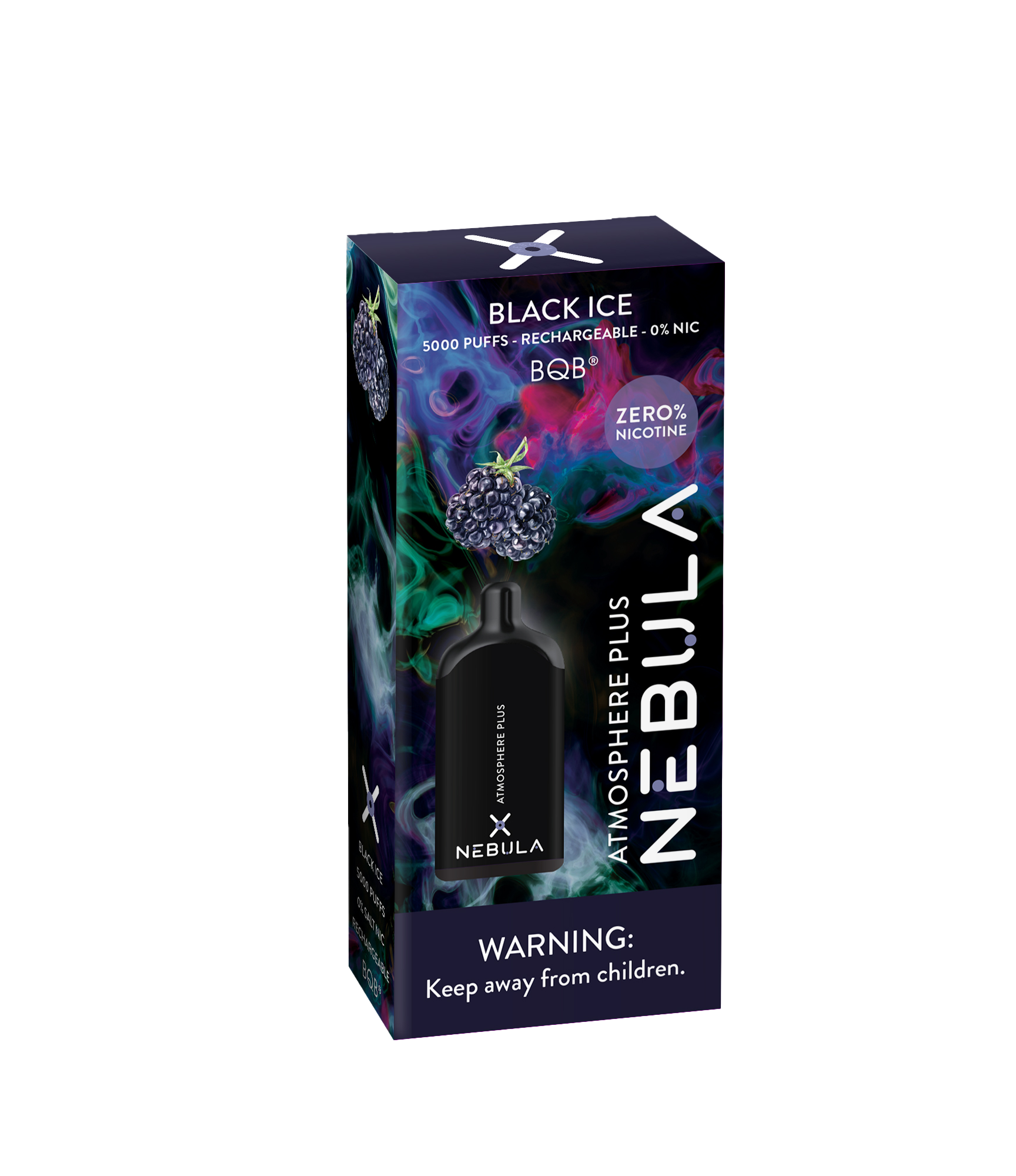 Nebula Atmosphere Plus 0% 5000 Puffs - Black Ice