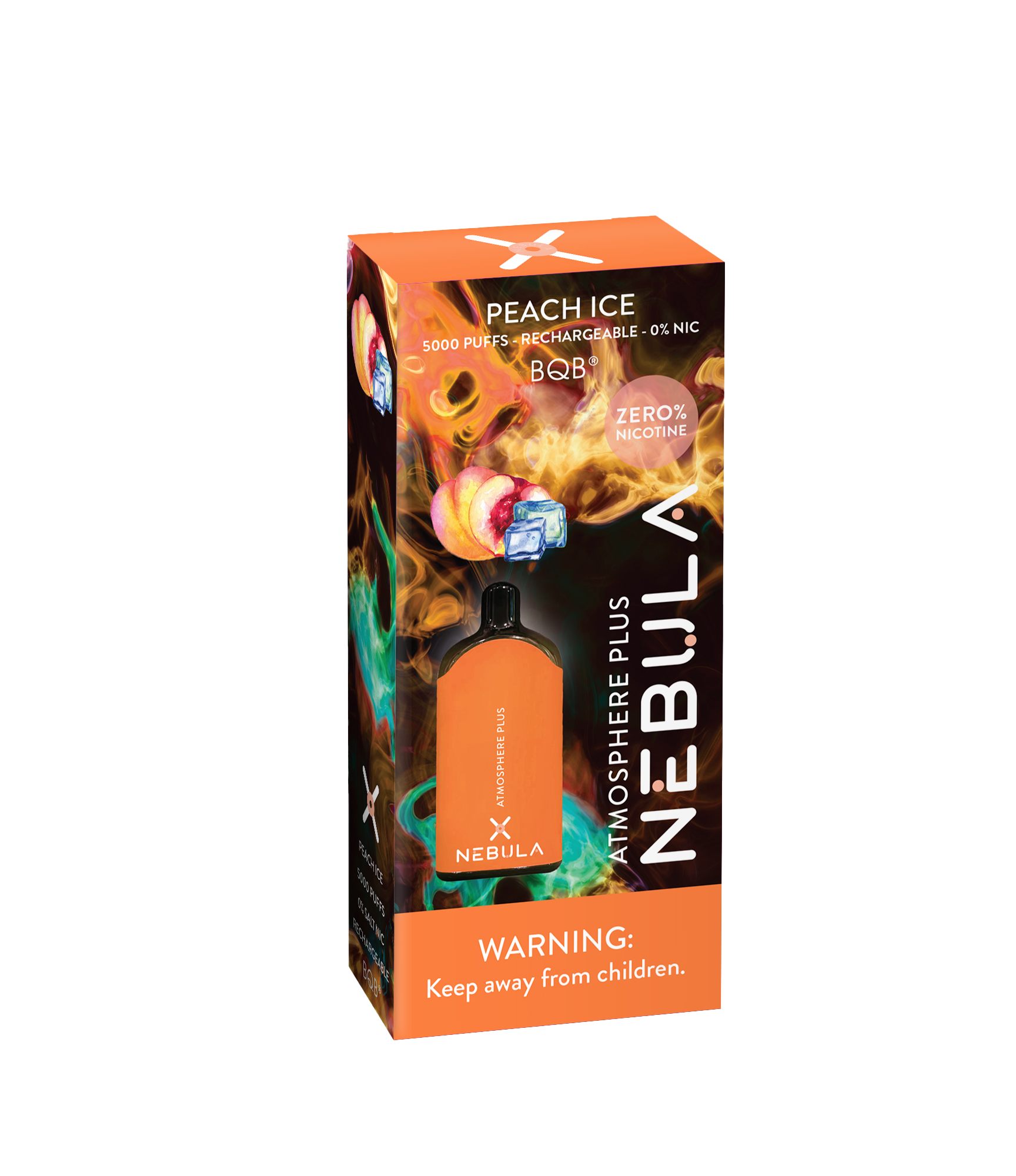 Nebula Atmosphere Plus 0% 5000 Puffs - Peach Ice