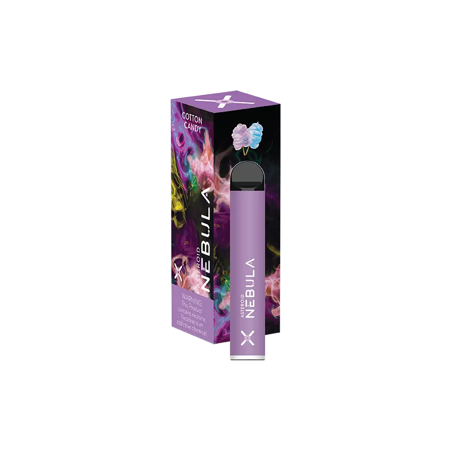Nebula Asteroid 5% Nicotine 1800 Puffs Disposable Vape Pen - Cotton Candy Nebula