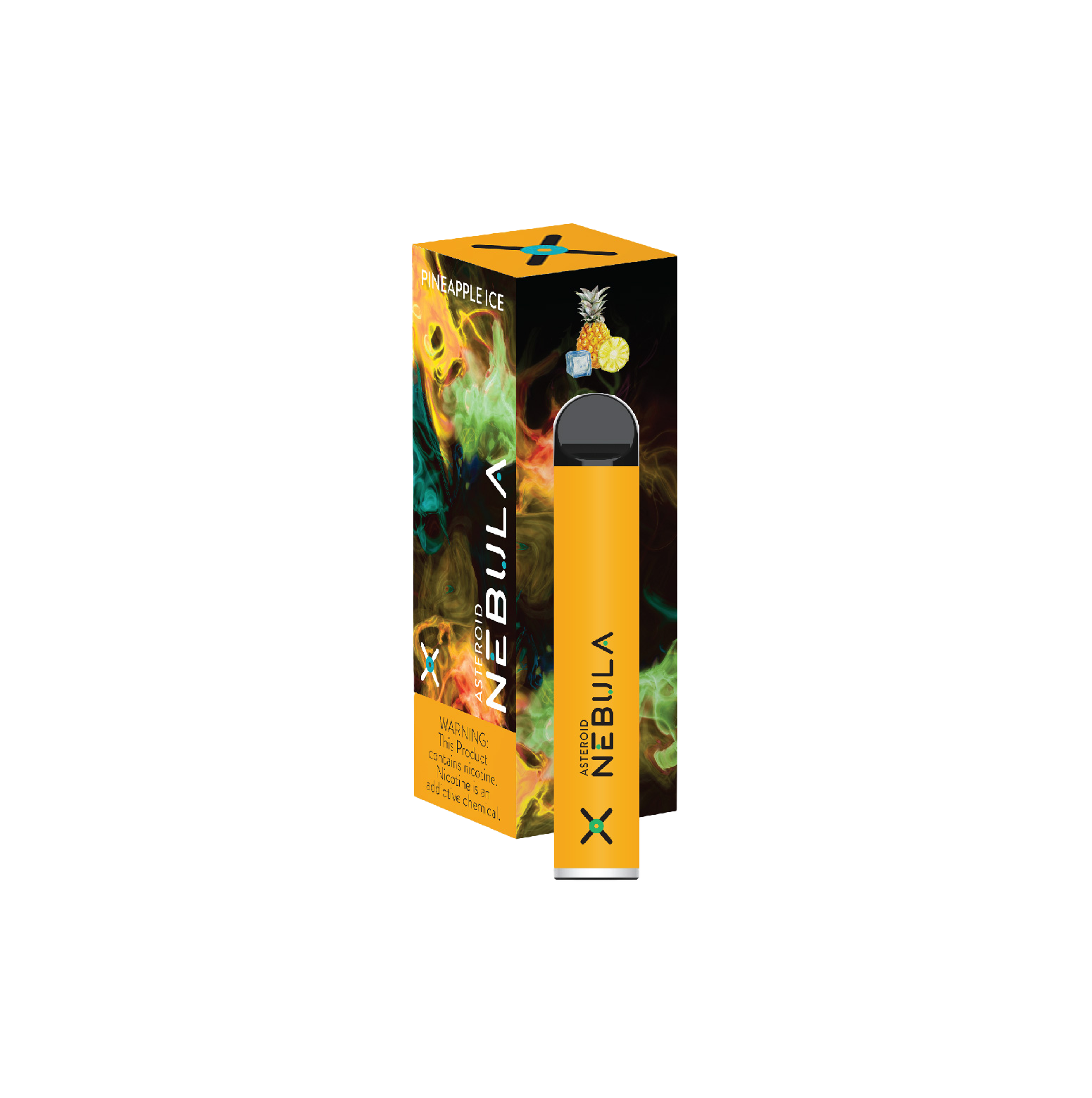 Nebula Asteroid 5% 1800 Puffs - Pineapple
