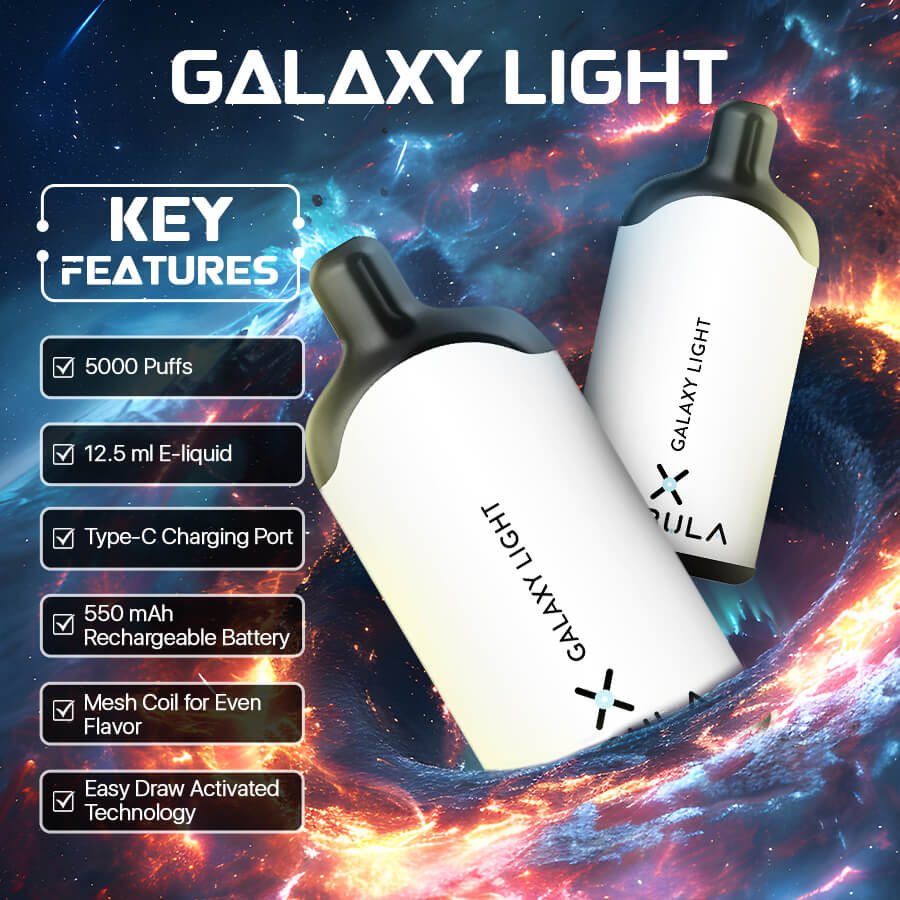 Nebula Galaxy Light - 2 %, 5000 Puffs Disposable Vape - Fresh Clear - Featured