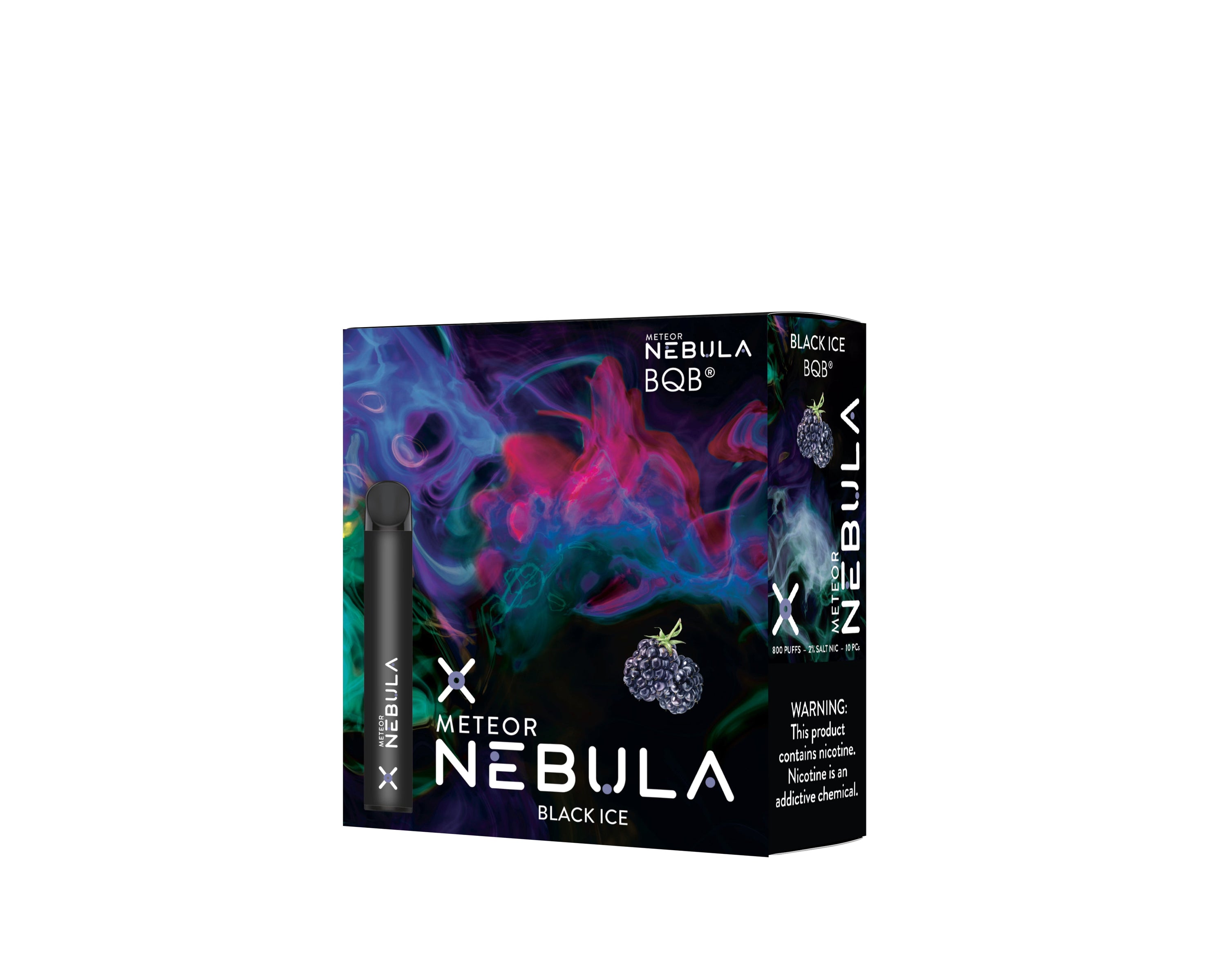 Nebula Meteor 2% 800 Puffs - Black Ice - B2B