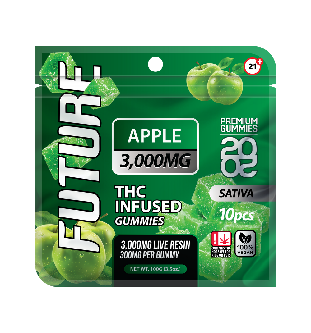 Future Thca Infused Gummies 3000 MG - Apple