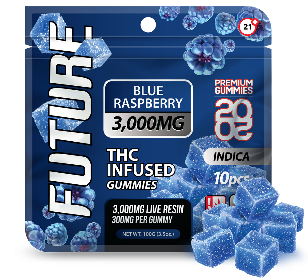 Future Thca Infused Gummies 3000 MG - Blue Raspberry