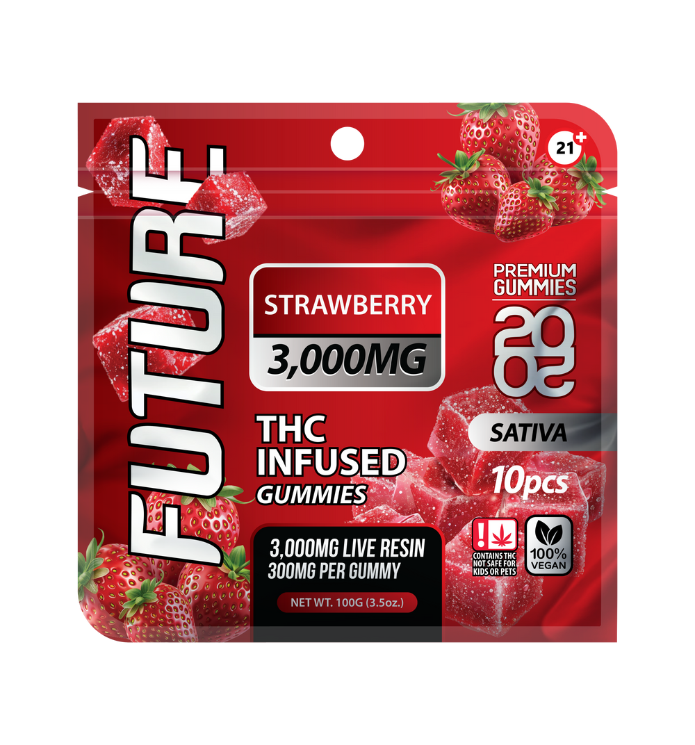 Future Thca Infused Gummies 3000 MG - Strawberry