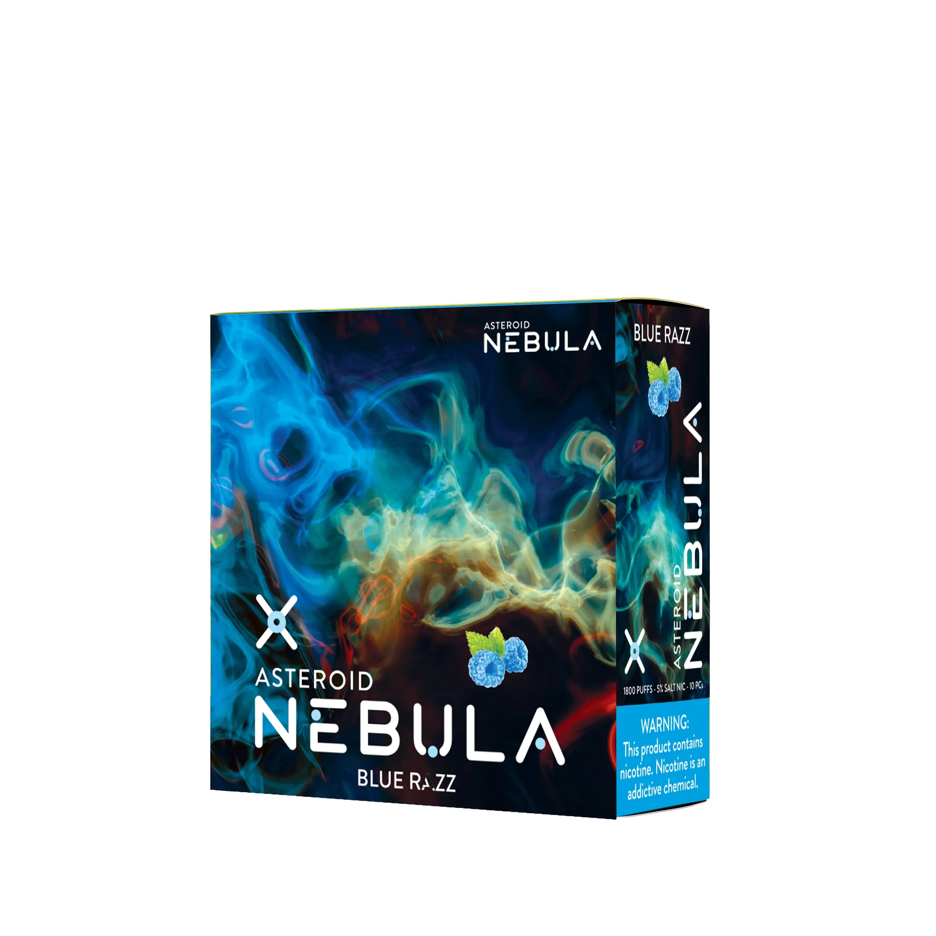 Nebula Asteroid 5% 1800 Puffs - Blue Razz - B2B Nebula