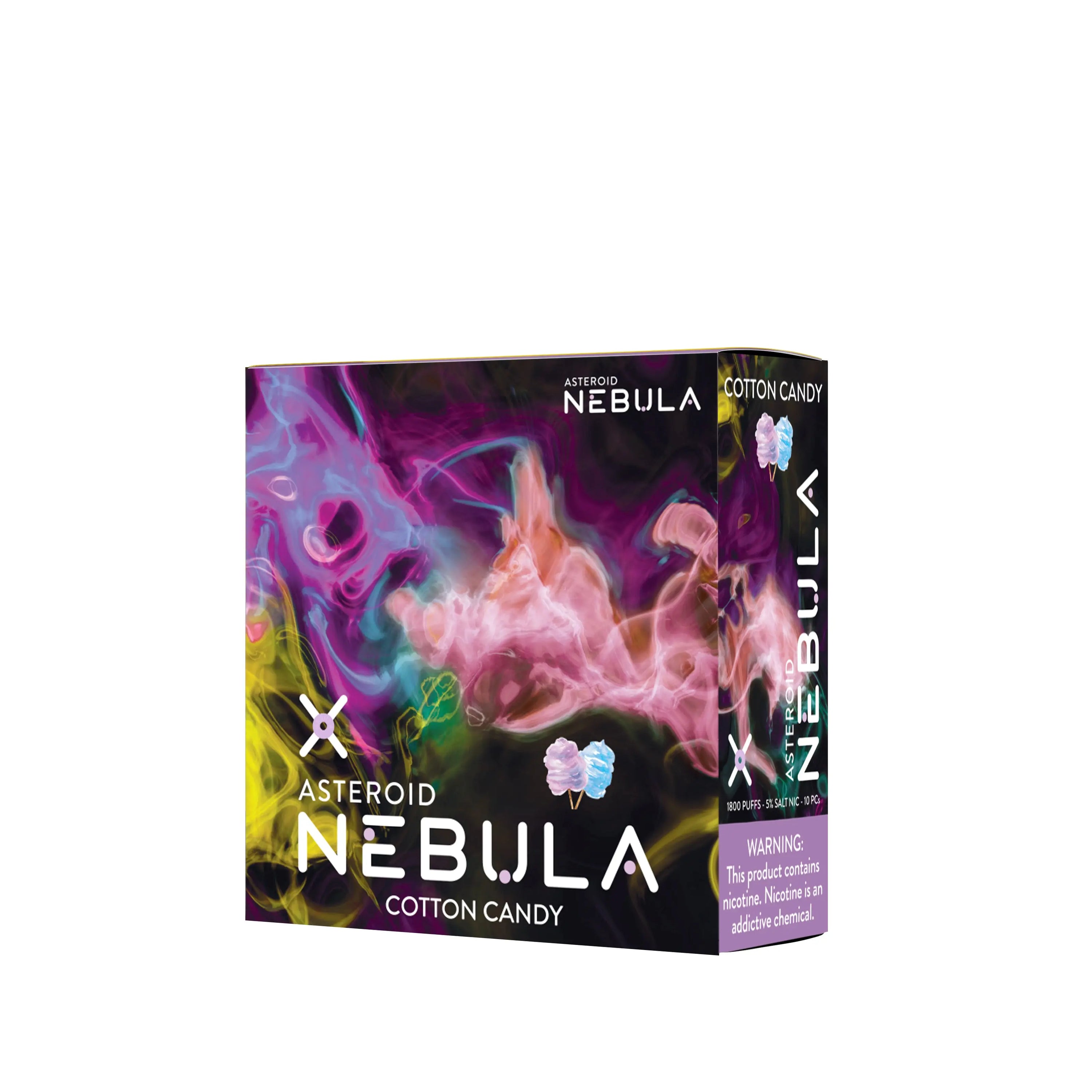 Nebula Asteroid 5% 1800 Puffs - Cotton Candy - B2B Nebula