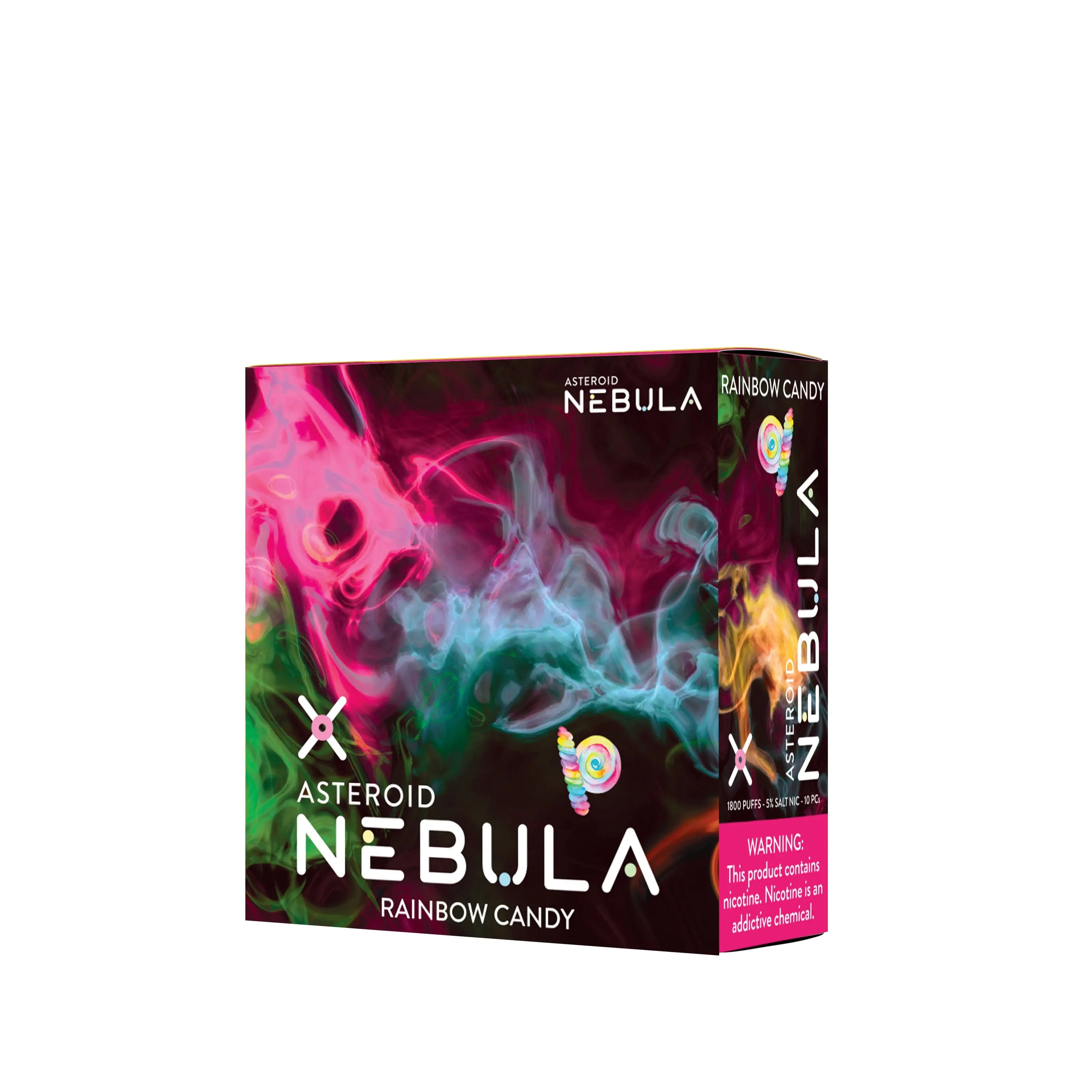 Nebula Asteroid 5% 1800 Puffs - Rainbow Candy - B2B Nebula