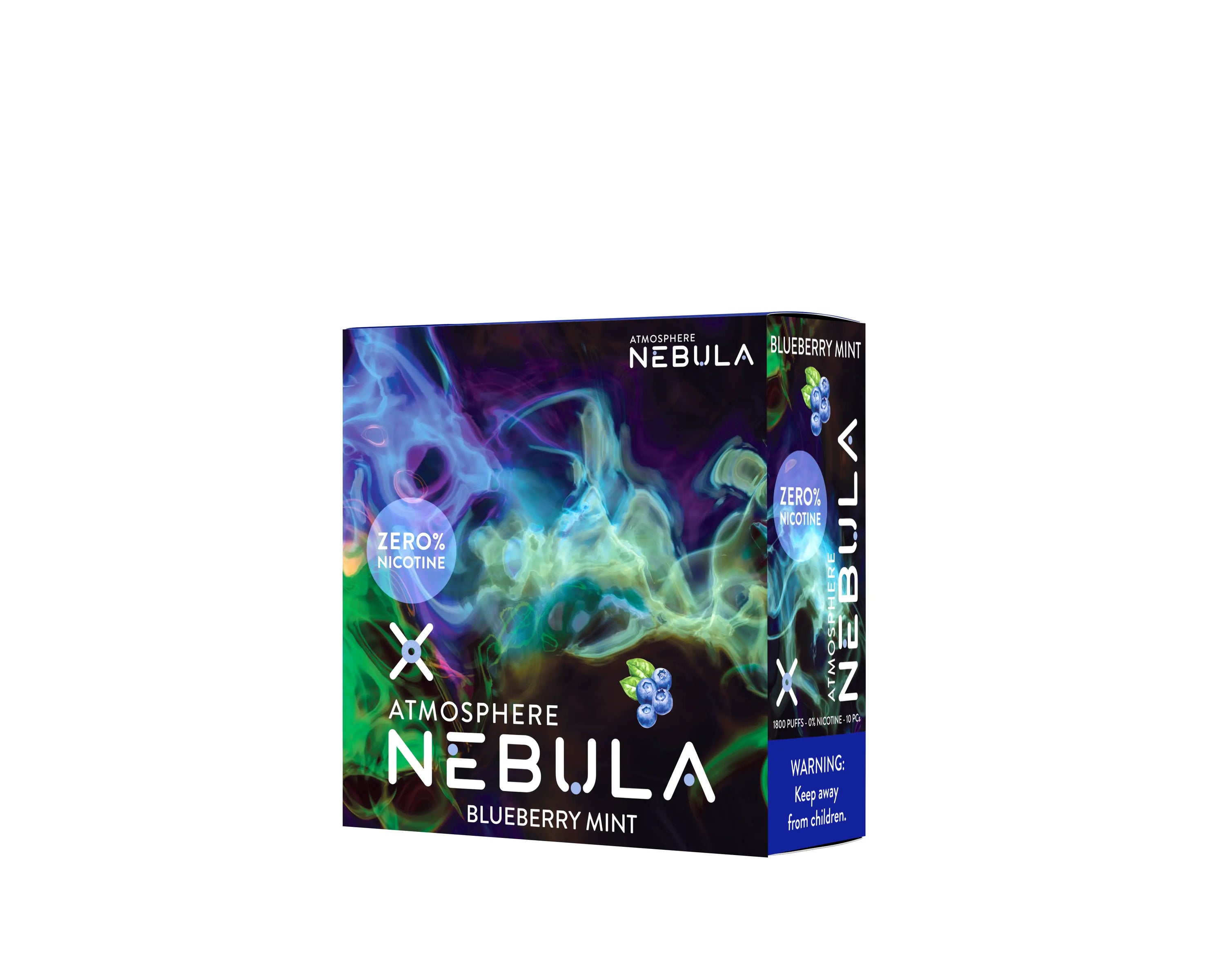 Nebula Atmosphere 0% 1800 Puffs - Blueberry Mint - B2B Nebula