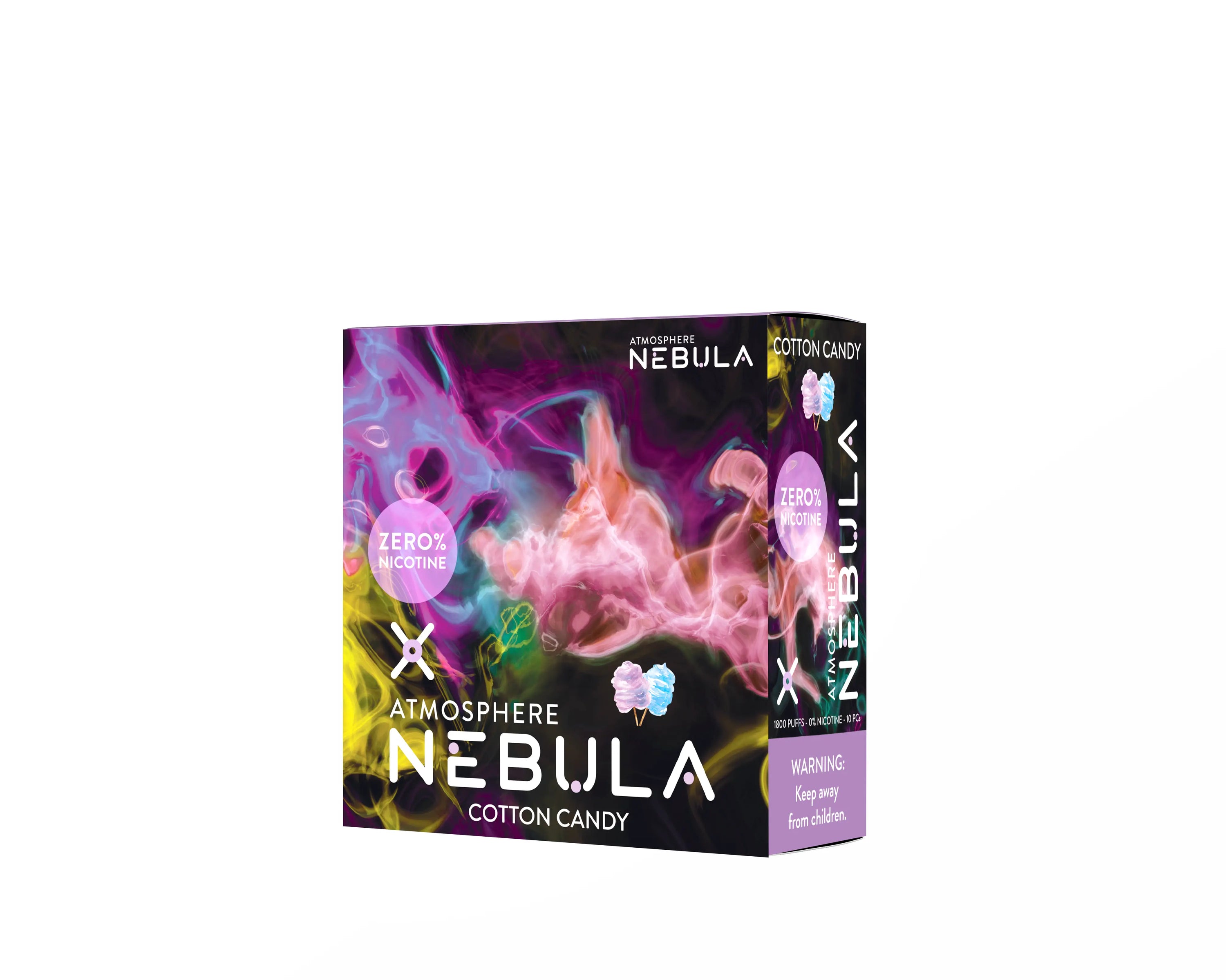 Nebula Atmosphere 0% 1800 Puffs - Cotton Candy - B2B Nebula