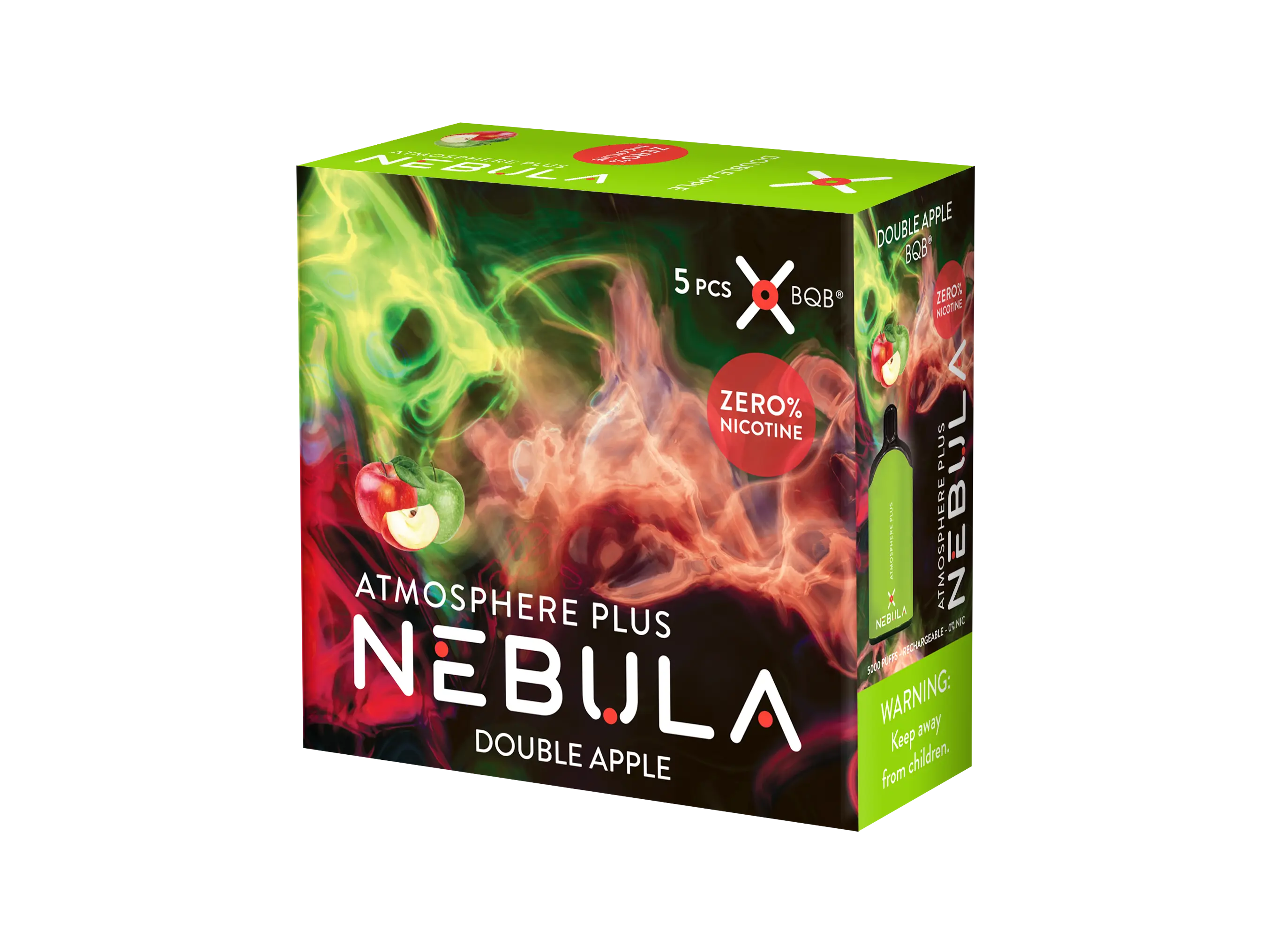 Nebula Atmosphere Plus 0% 5000 Puffs - Double Apple - B2B Nebula