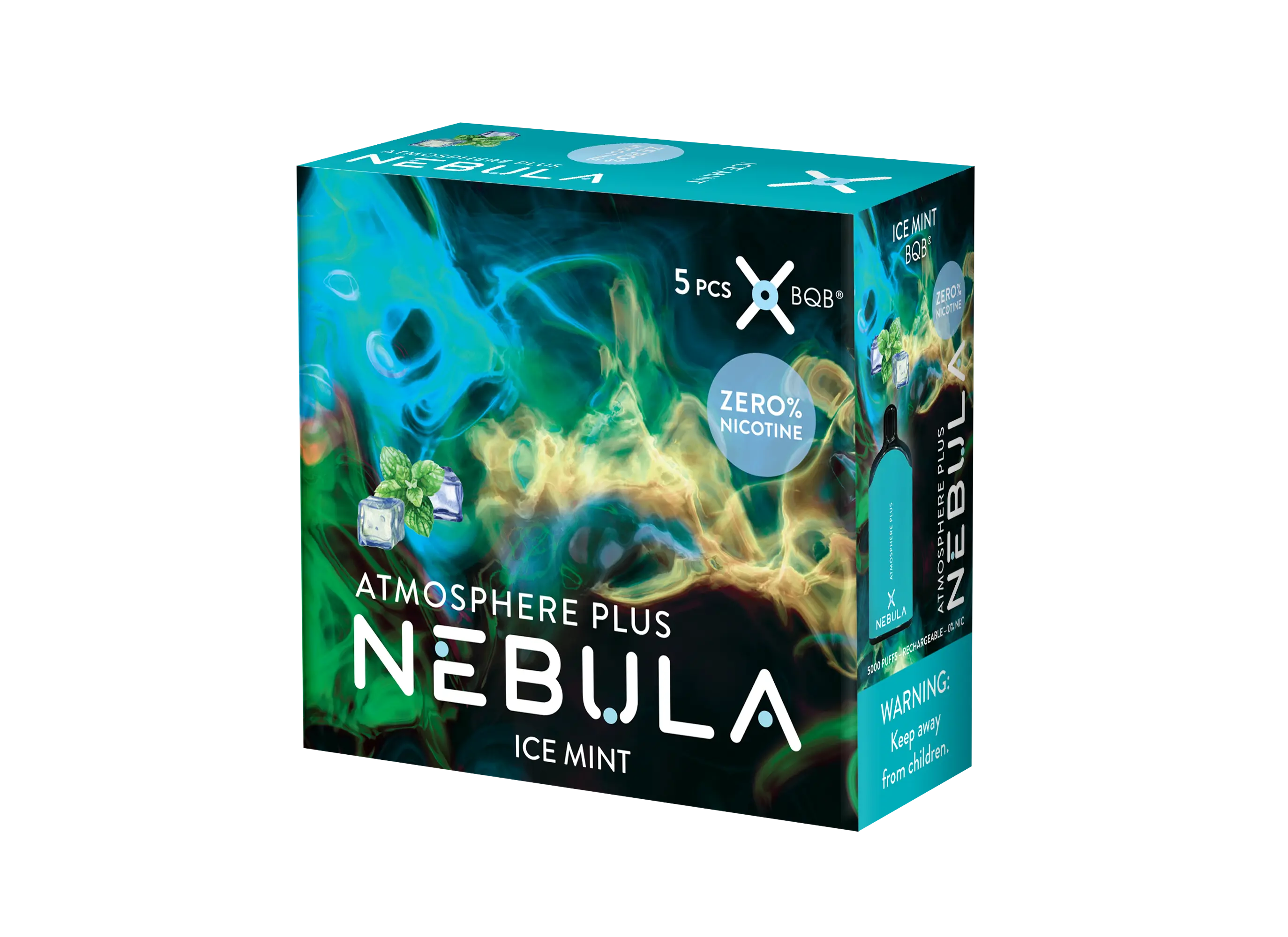 Nebula Atmosphere Plus 0% 5000 Puffs - Ice Mint - B2B Nebula