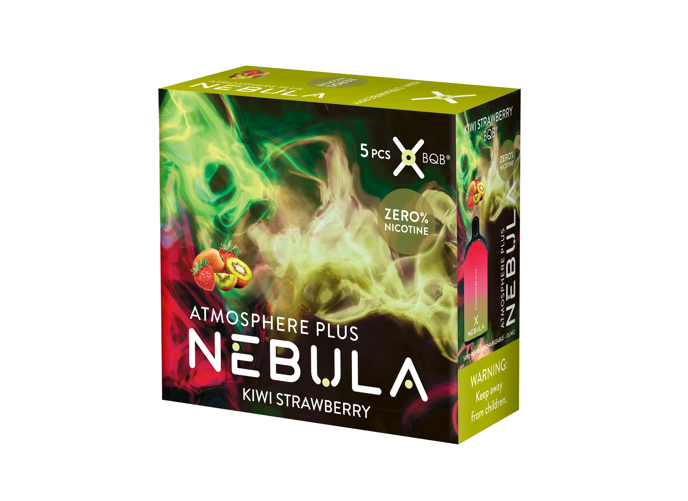 Nebula Atmosphere Plus 0% 5000 Puffs - Kiwi Strawberry - B2B Nebula