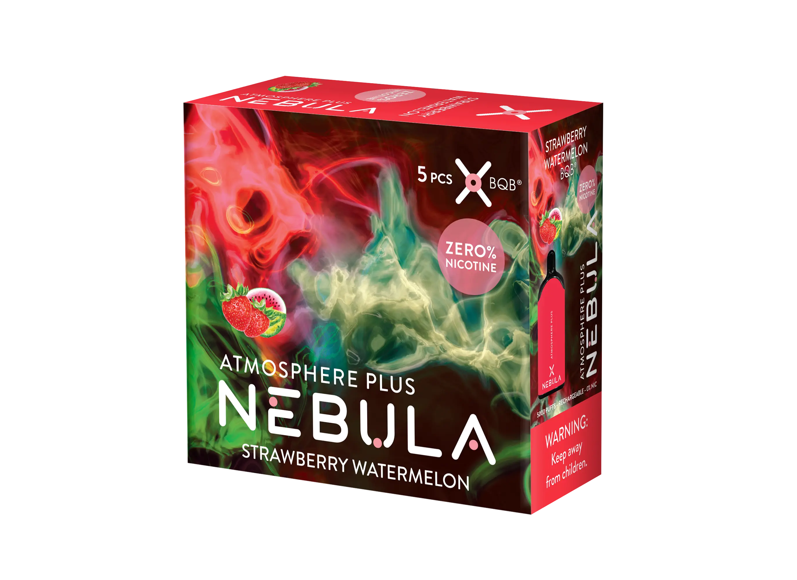 Nebula Atmosphere Plus 0% 5000 Puffs - Strawberry Watermelon - B2B Nebula