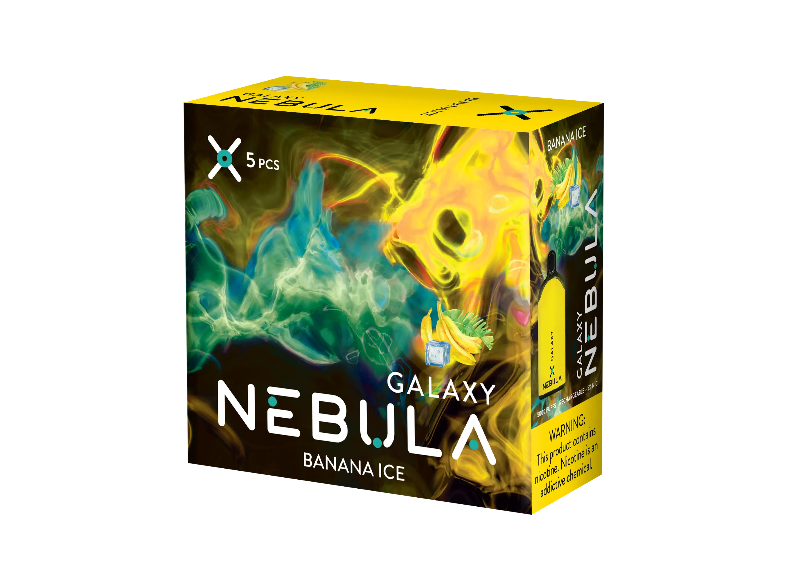 Nebula Galaxy 5% 5000 Puffs Vape - Banana Ice - B2B Nebula