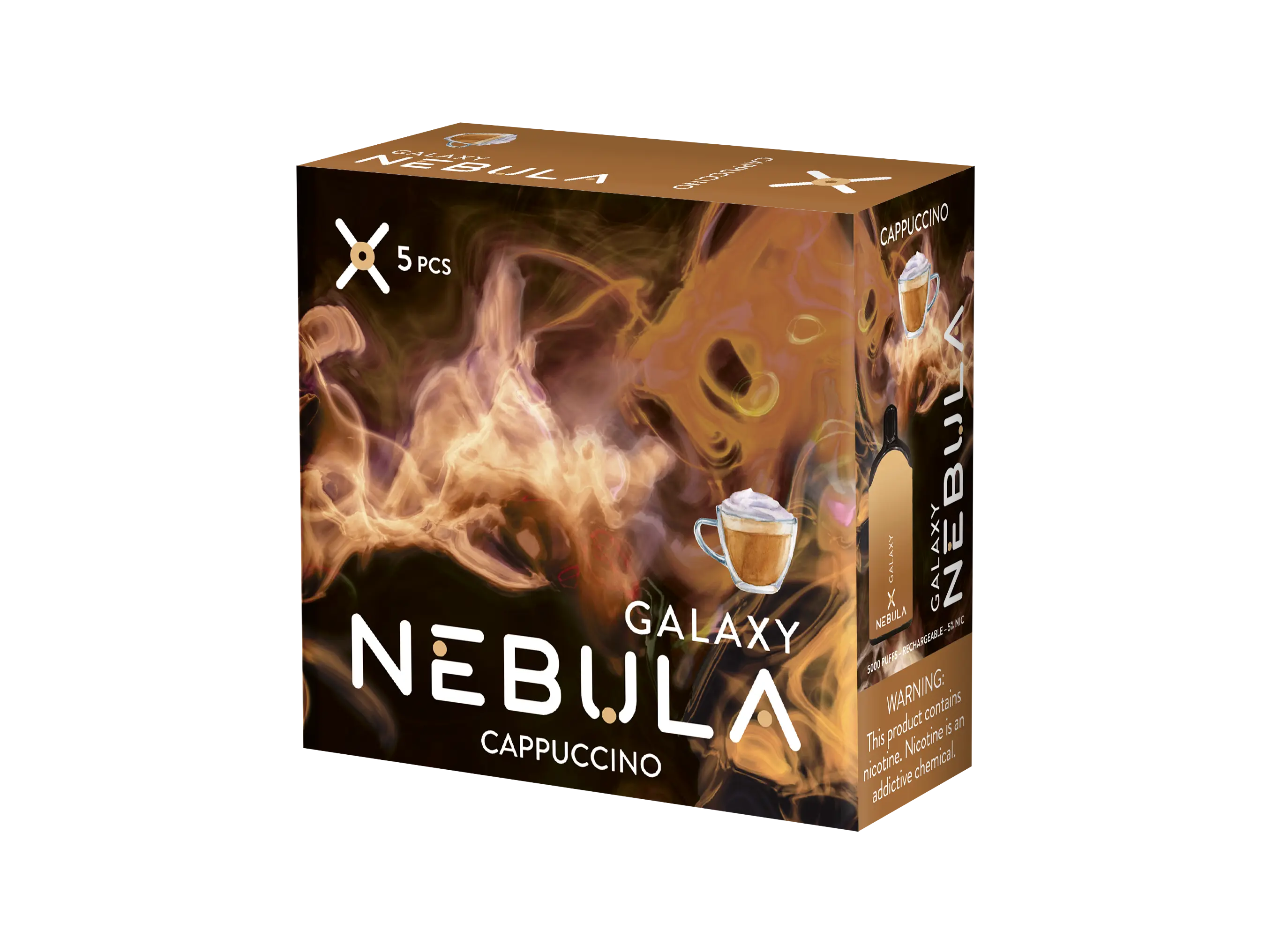 Nebula Galaxy 5% 5000 Puffs Vape - Cappuccino - B2B Nebula