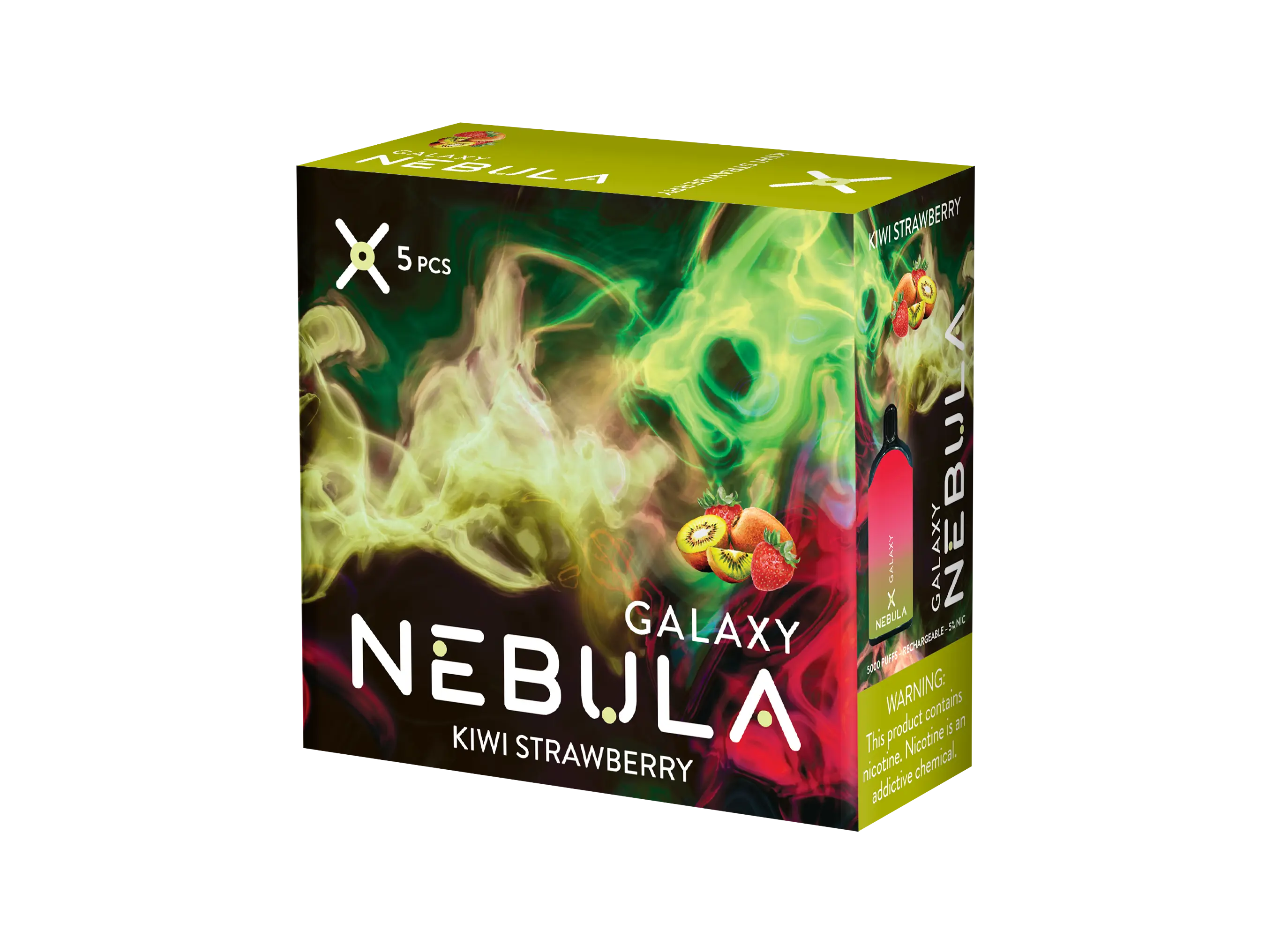 Nebula Galaxy 5% 5000 Puffs Vape - Kiwi Strawberry - B2B Nebula