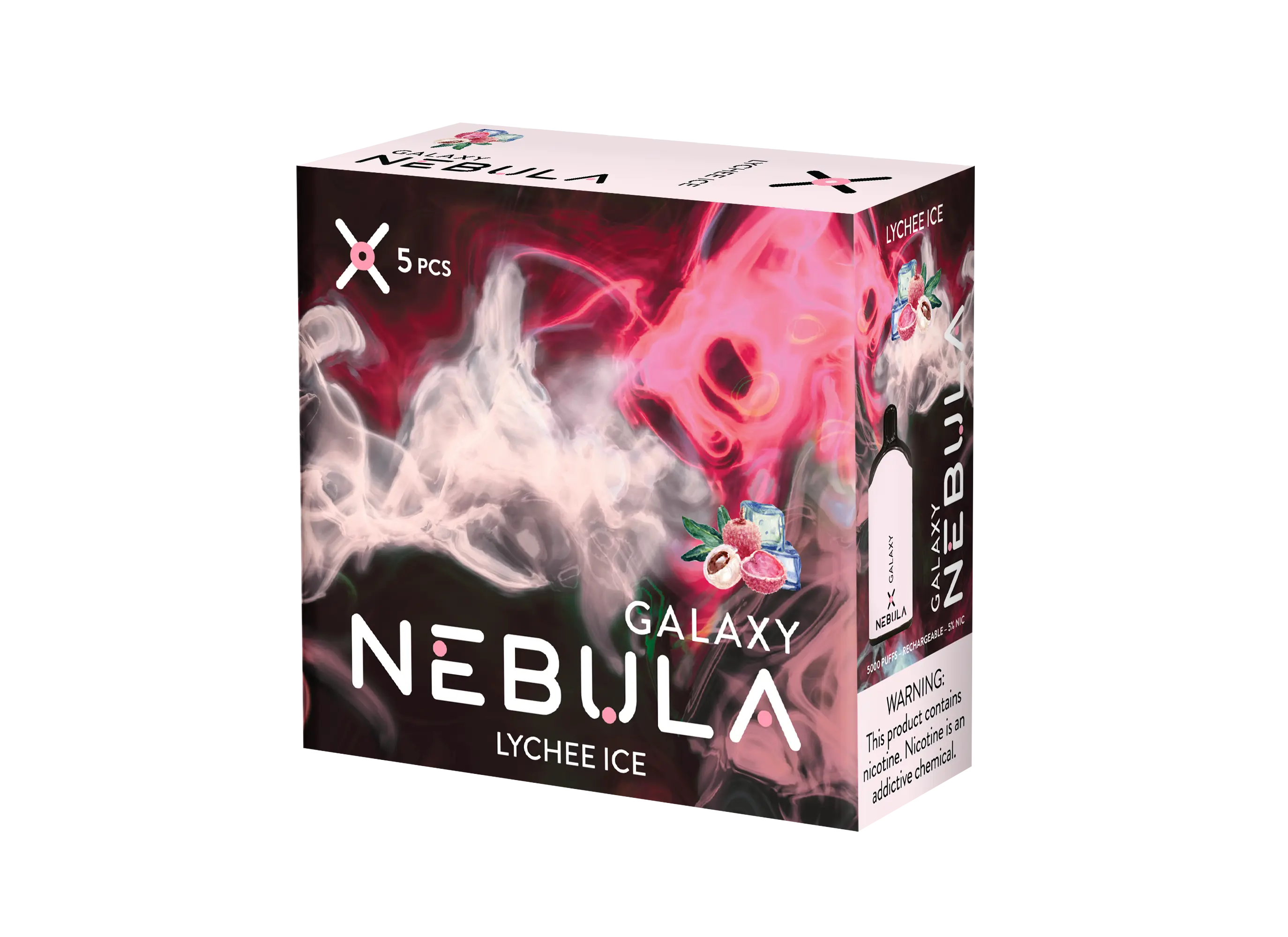 Nebula Galaxy 5% 5000 Puffs Vape - Lychee Ice - B2B Nebula