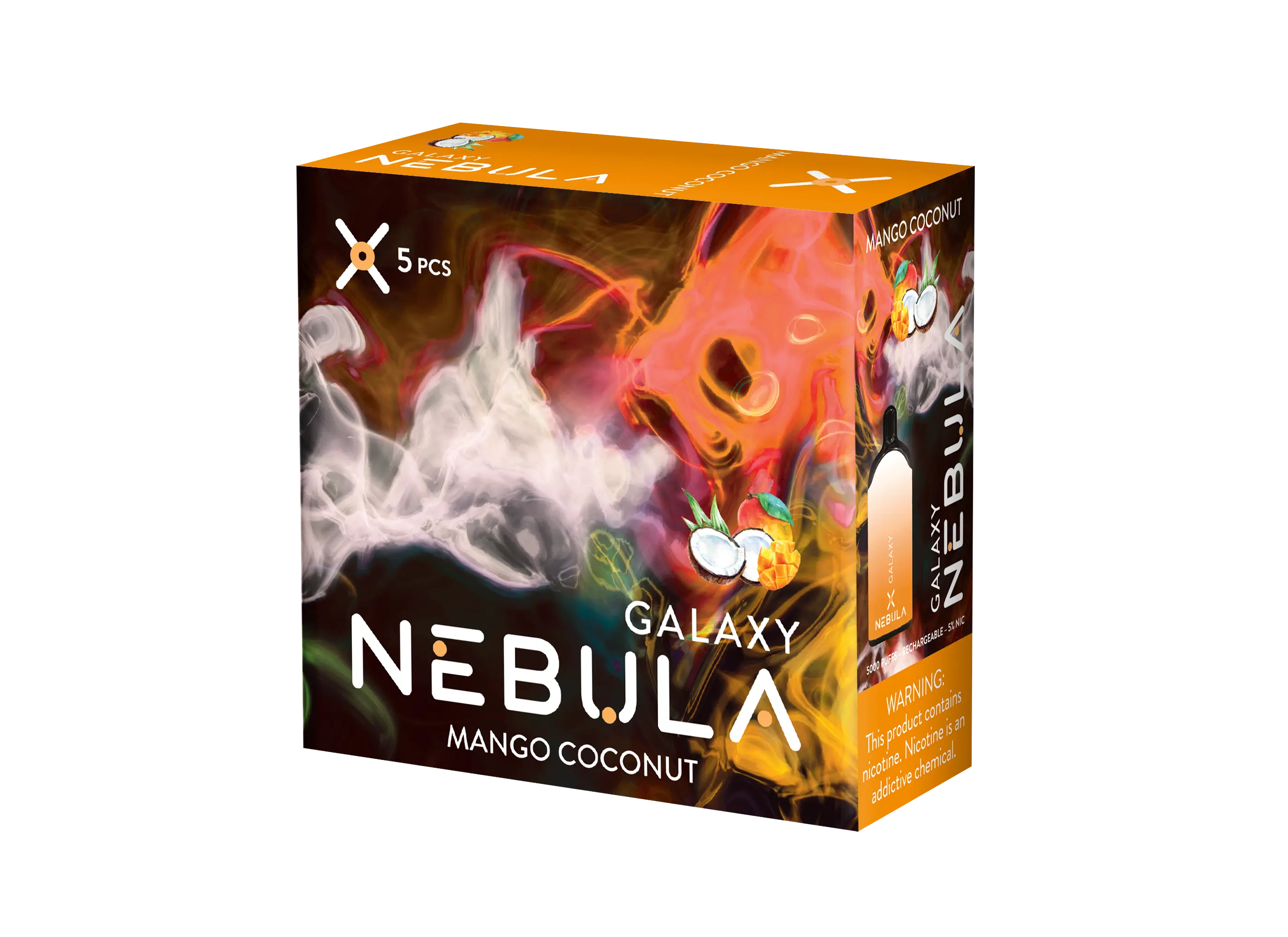 Nebula Galaxy 5% 5000 Puffs Vape - Mango Coconut - B2B Nebula