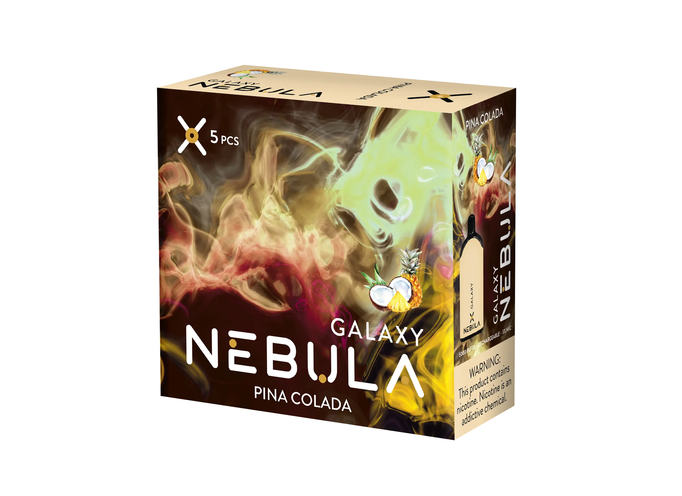 Nebula Galaxy 5% 5000 Puffs Vape - Pina Colada - B2B Nebula