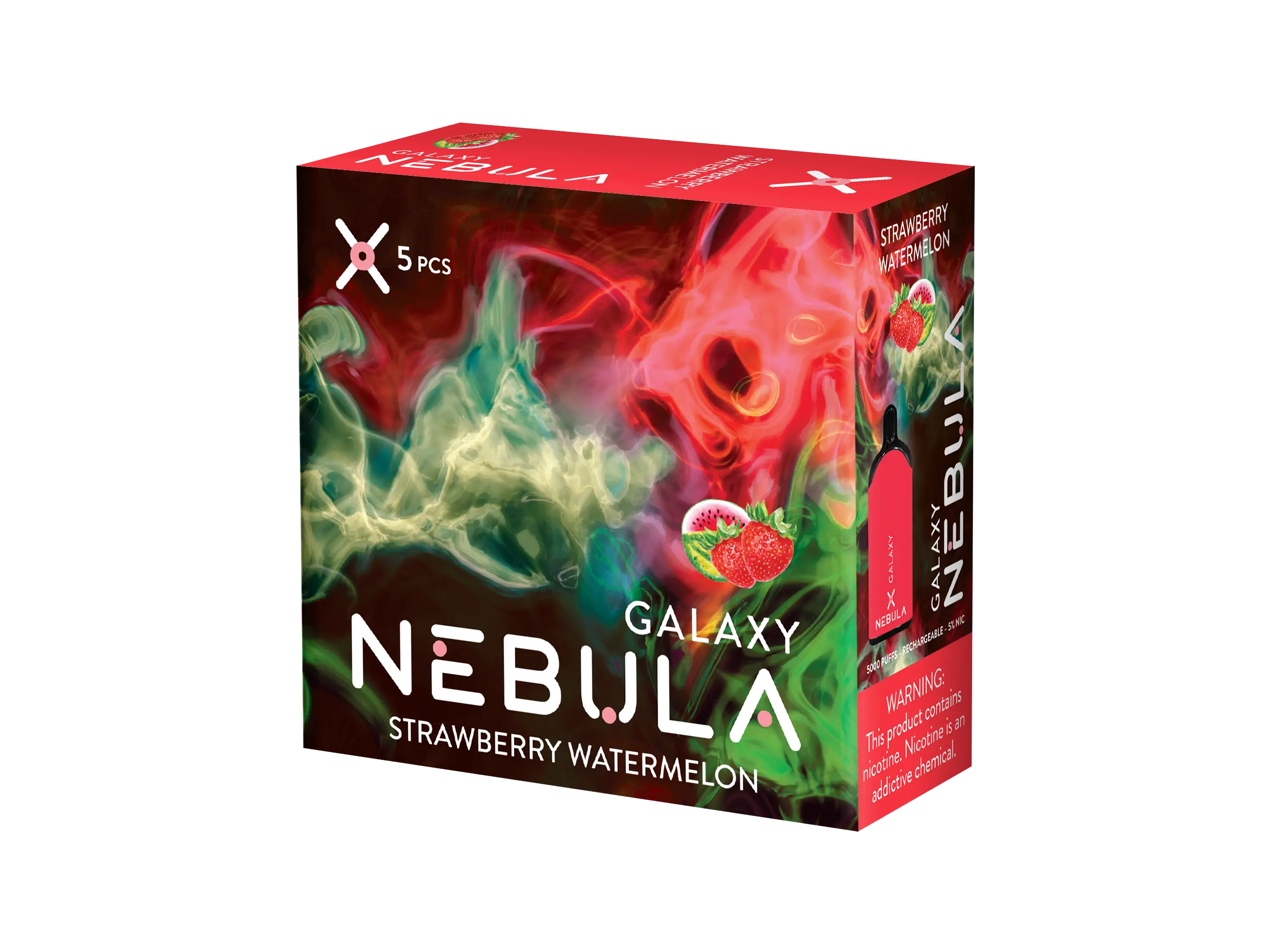 Nebula Galaxy 5% 5000 Puffs Vape - Strawberry Watermelon - B2B Nebula