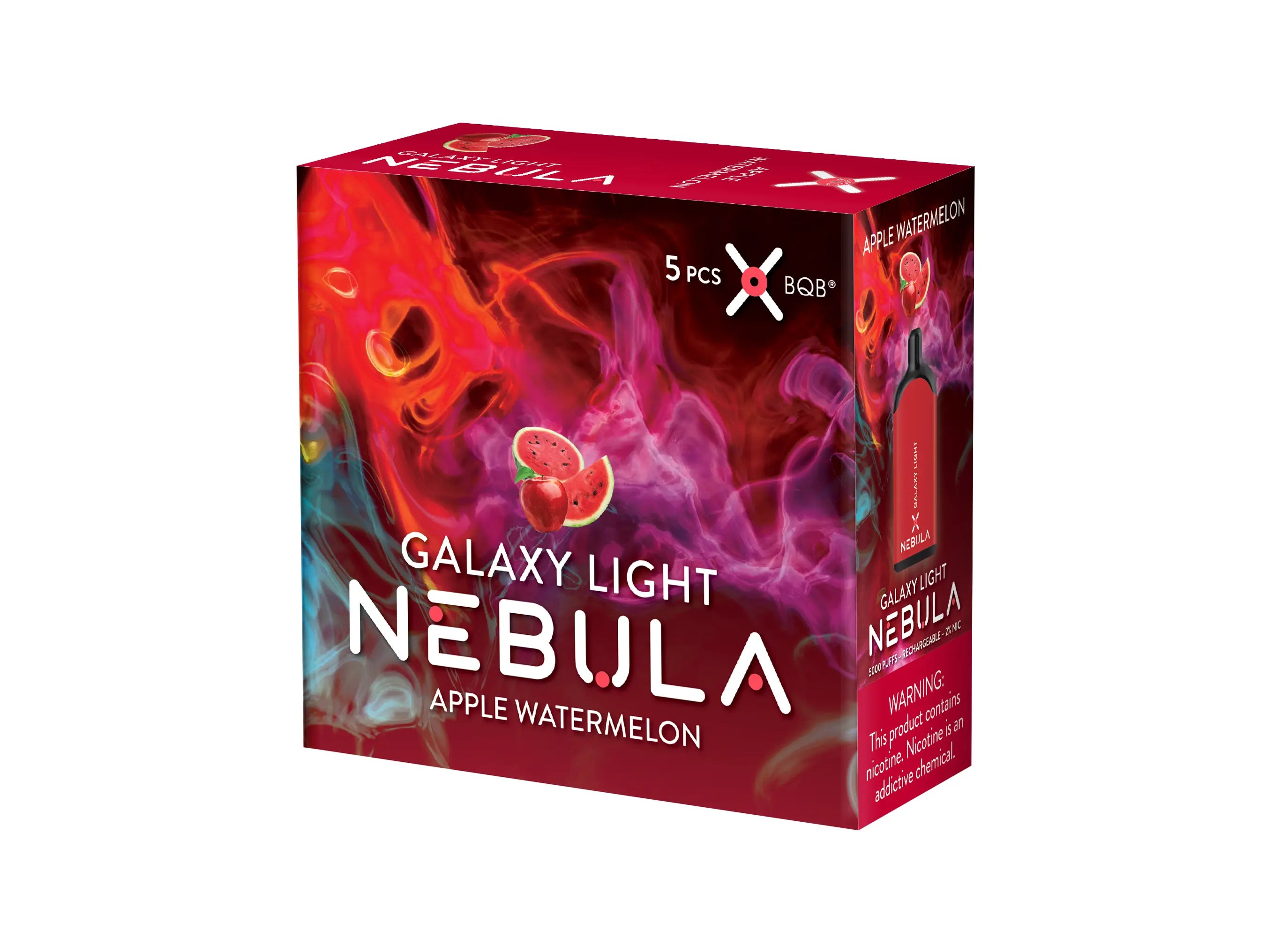 Nebula Galaxy Light 2% 5000 Puffs Vape -  Apple Watermelon - B2B Nebula
