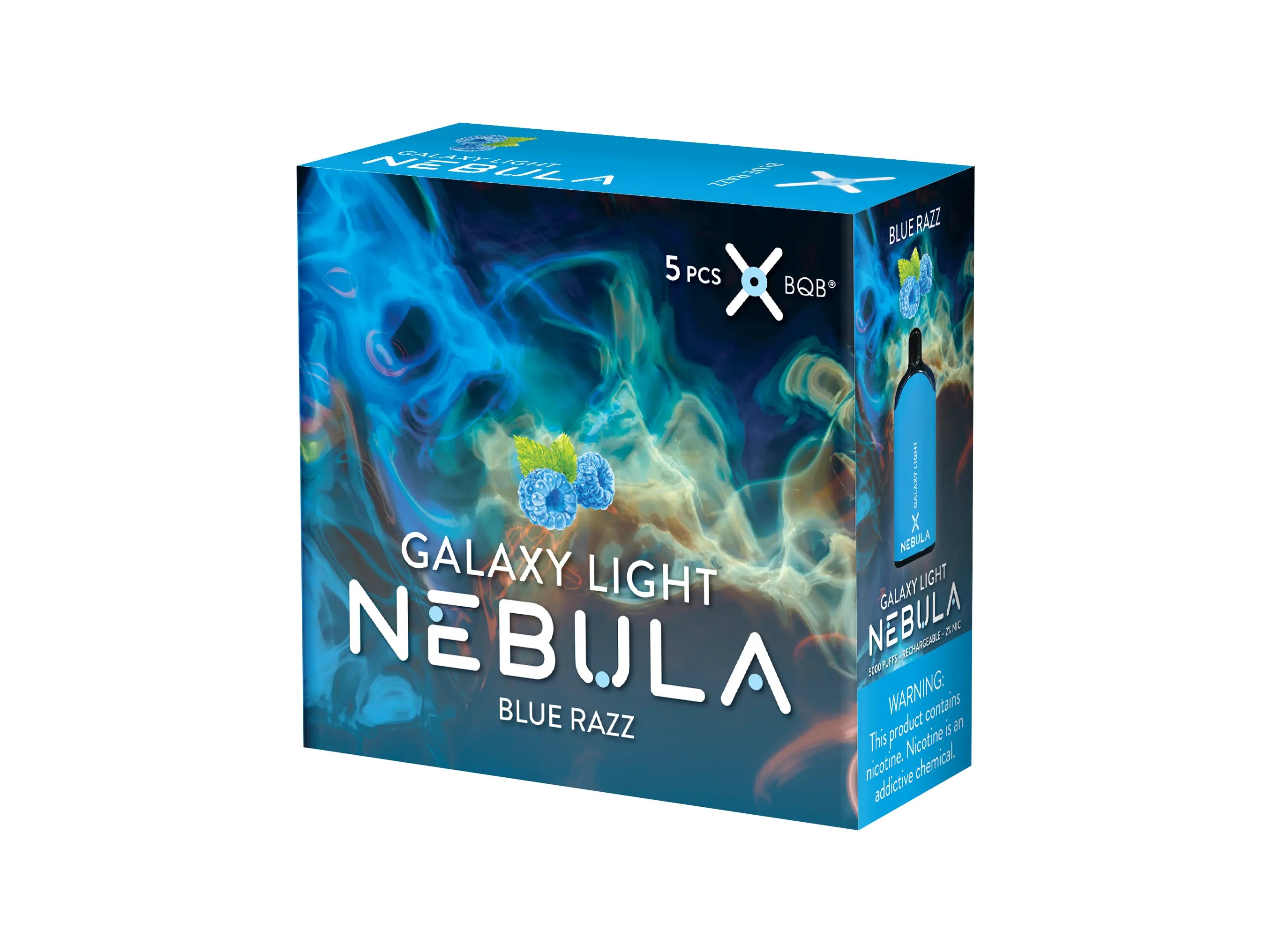 Nebula Galaxy Light 2% 5000 Puffs Vape - Blue Razz - B2B Nebula