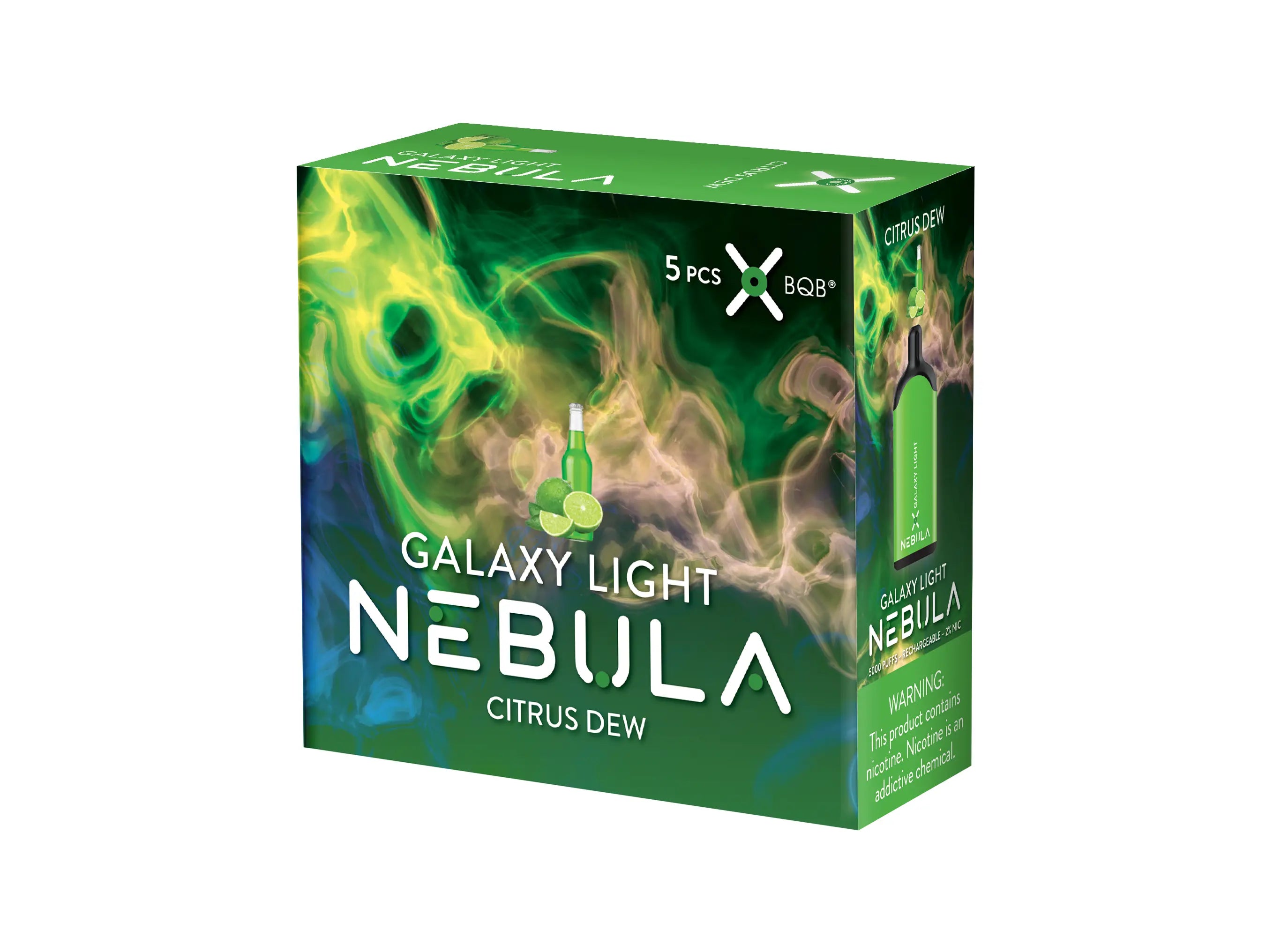 Nebula Galaxy Light 2% 5000 Puffs Vape - Citrus Dew - B2B Nebula