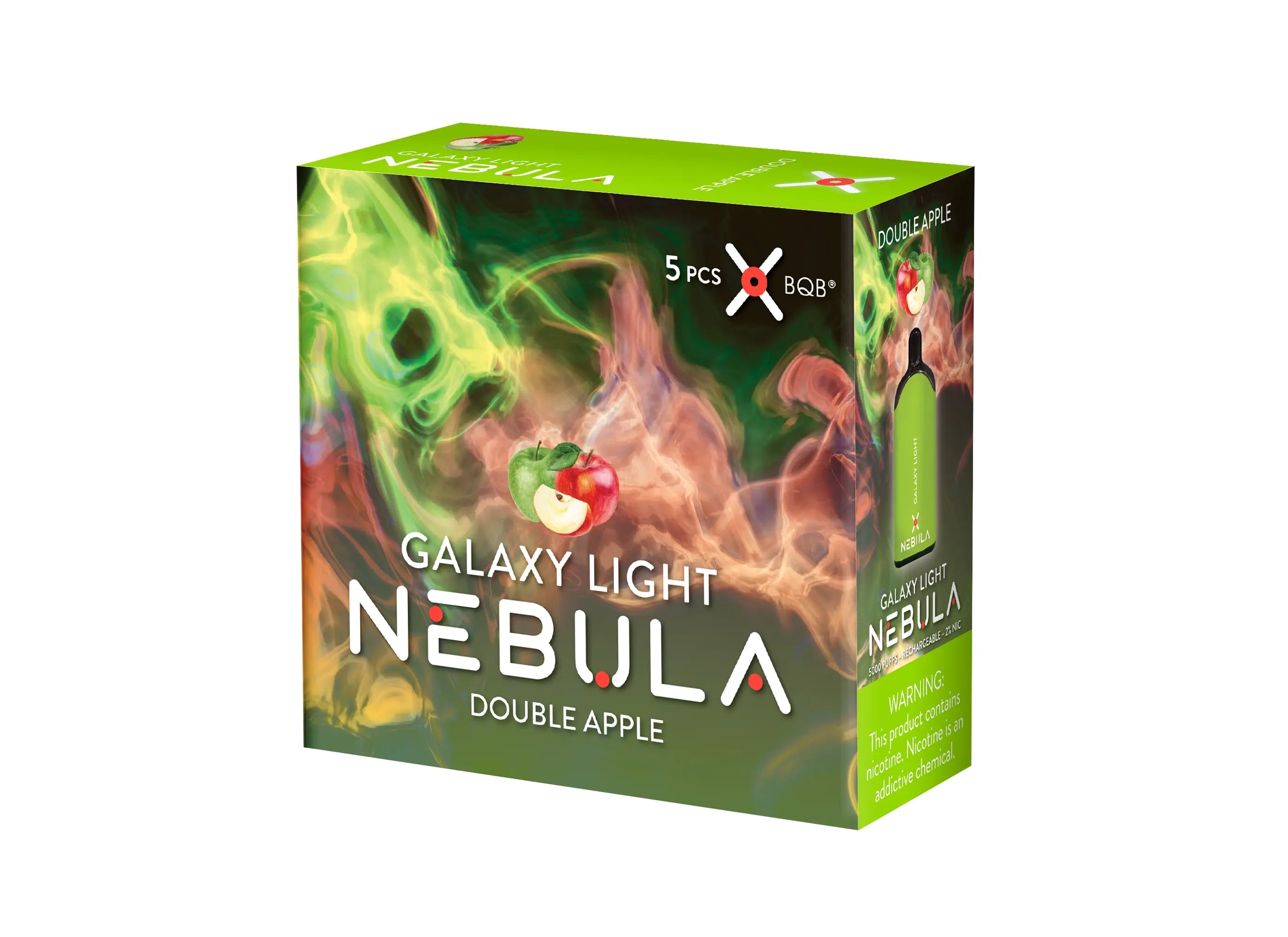 Nebula Galaxy Light 2% 5000 Puffs Vape - Double Apple - B2B Nebula