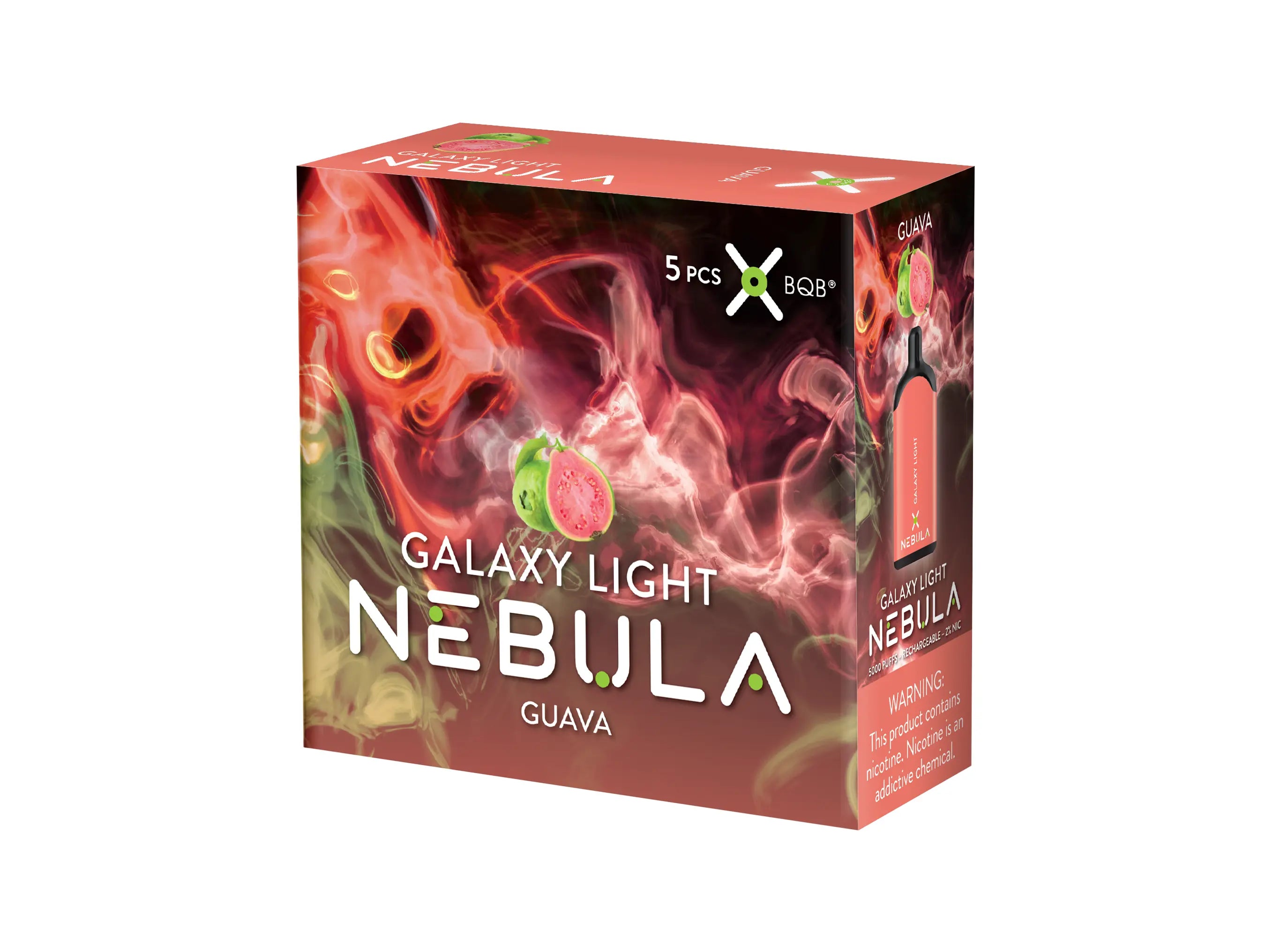 Nebula Galaxy Light 2% 5000 Puffs Vape - Guava - B2B Nebula