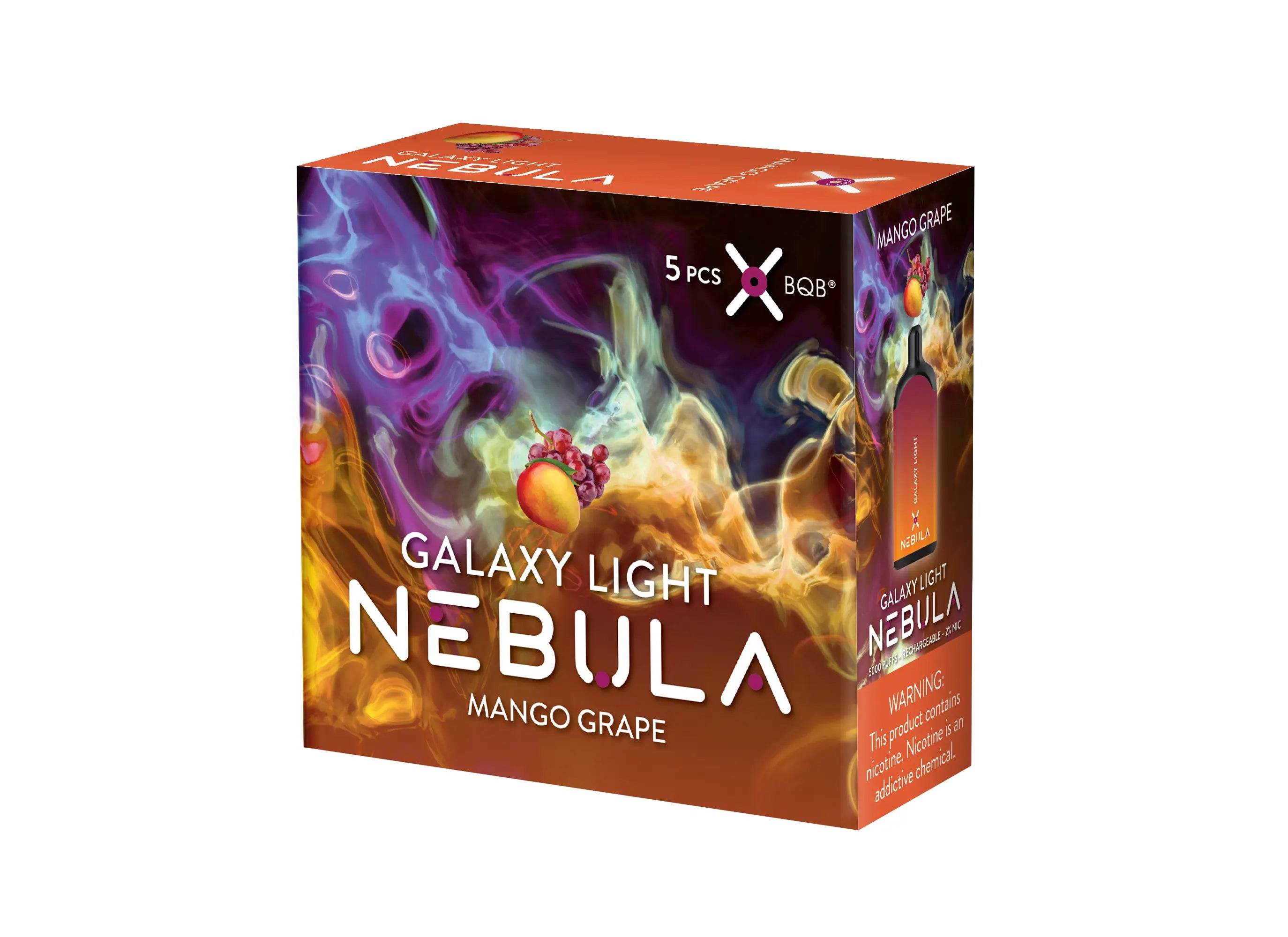 Nebula Galaxy Light 2% 5000 Puffs Vape - Mango Grape - B2B Nebula