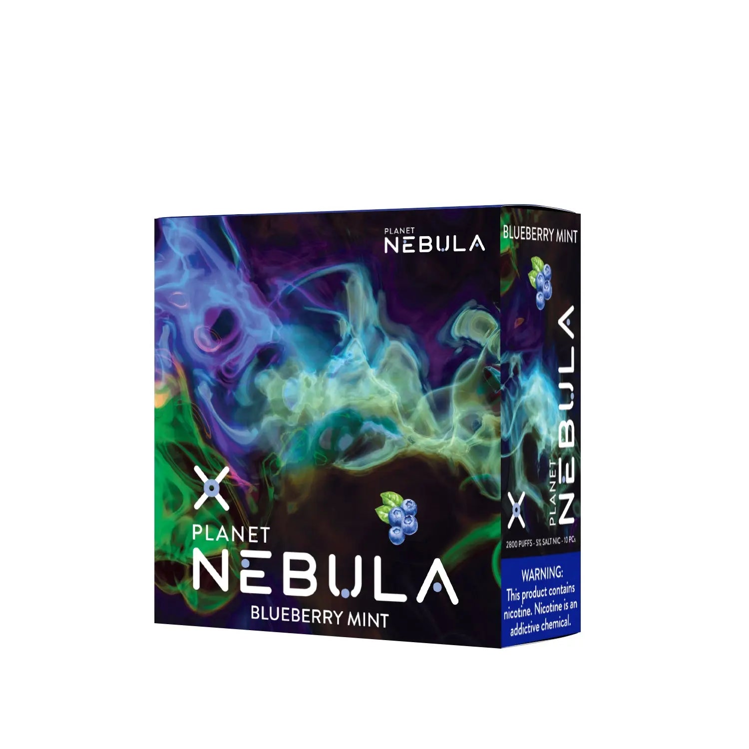 Nebula Planet 5% 2800 Puffs Vape - Blueberry Mint - B2B Nebula