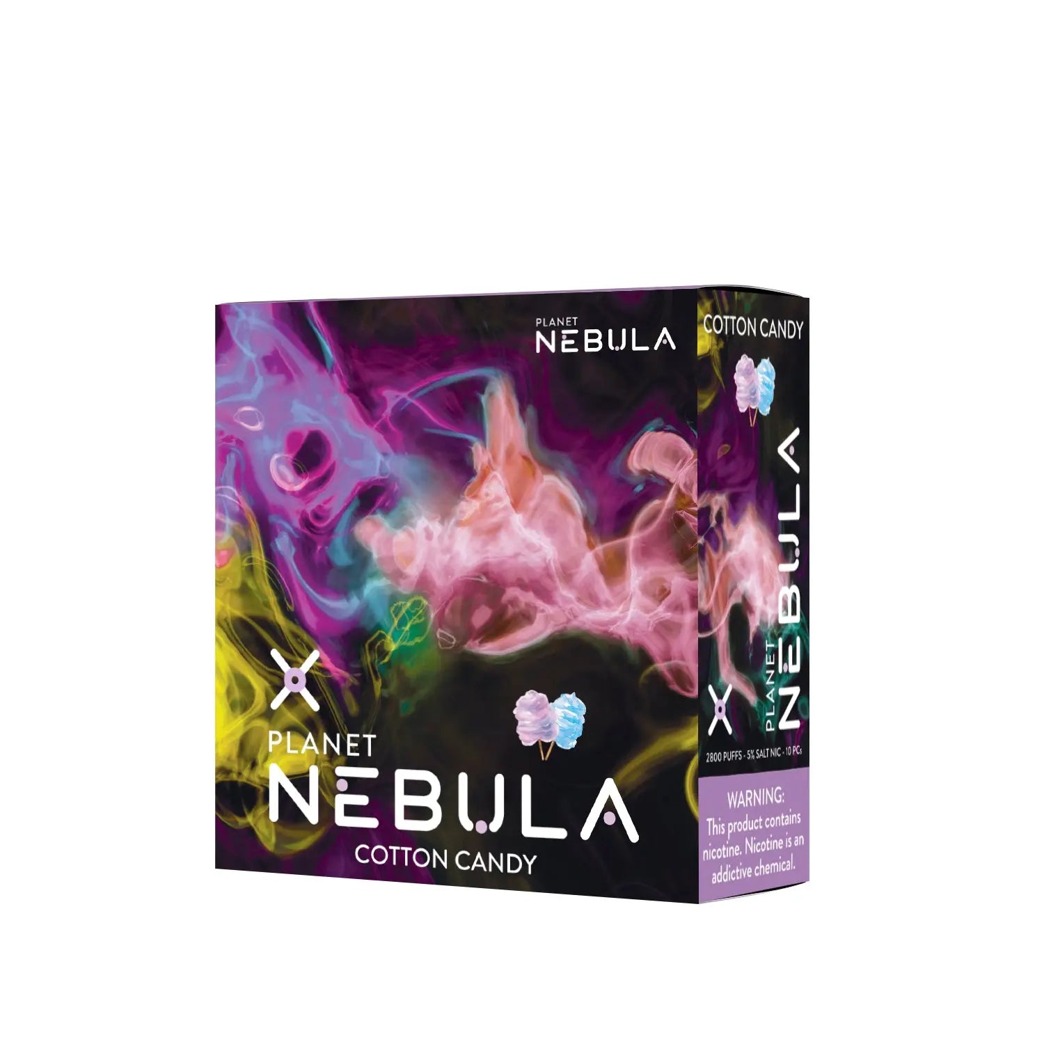 Nebula Planet 5% 2800 Puffs Vape - Cotton Candy - B2B Nebula