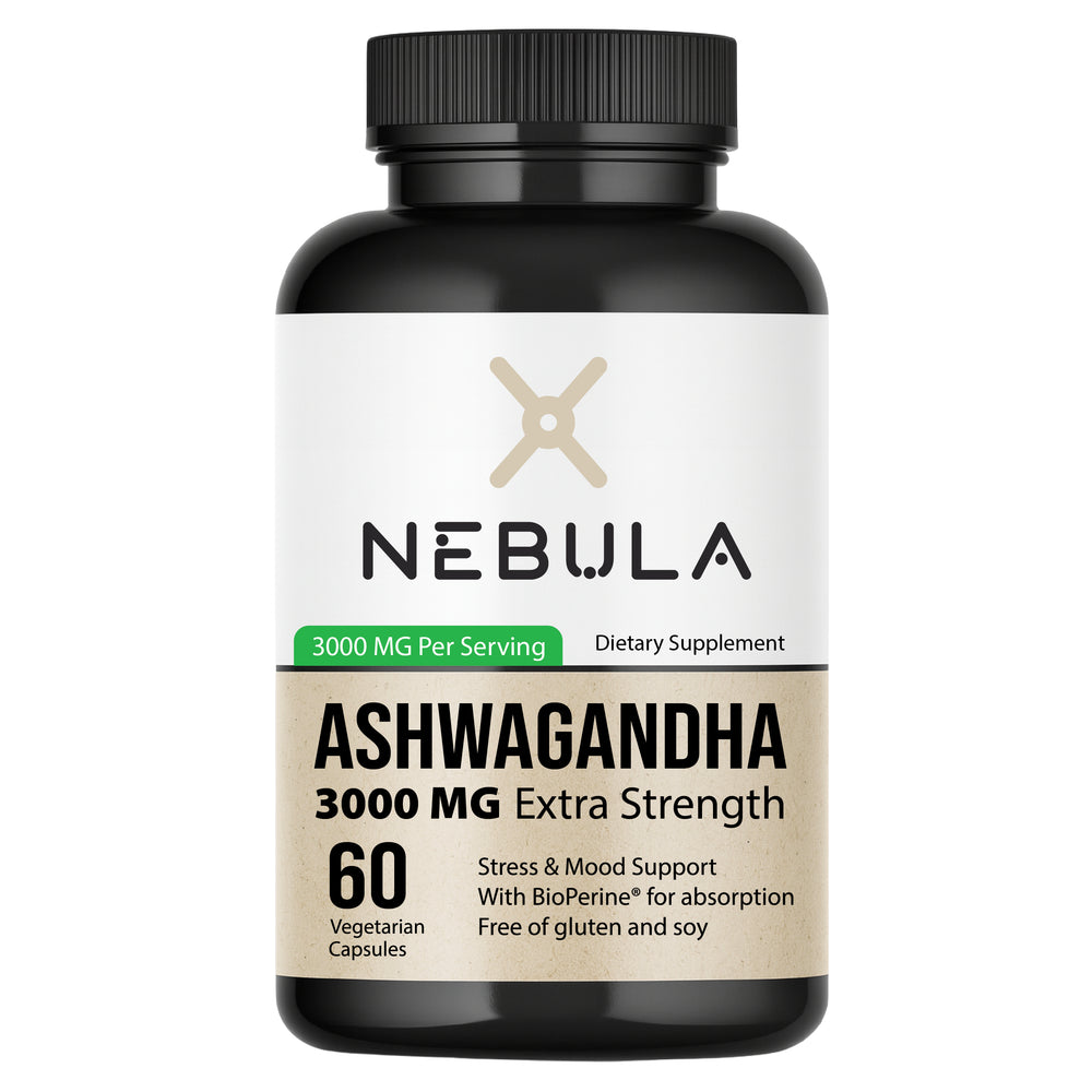 Nebula Ashwagandha Extra Strength 3000MG | Stress & Mood Support Capsules