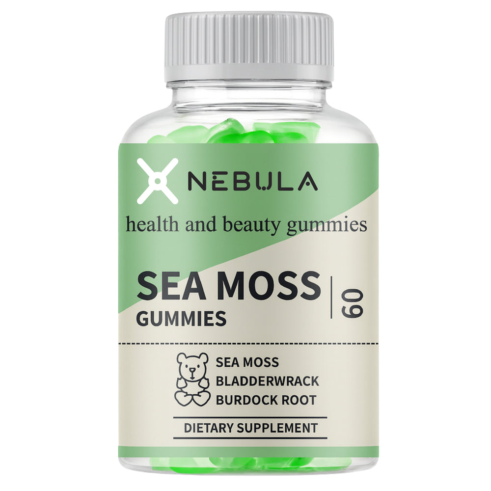 Nebula Sea Moss Gummies – Irish Sea Moss, Bladderwrack & Burdock Root | 60 Vegan Gummies