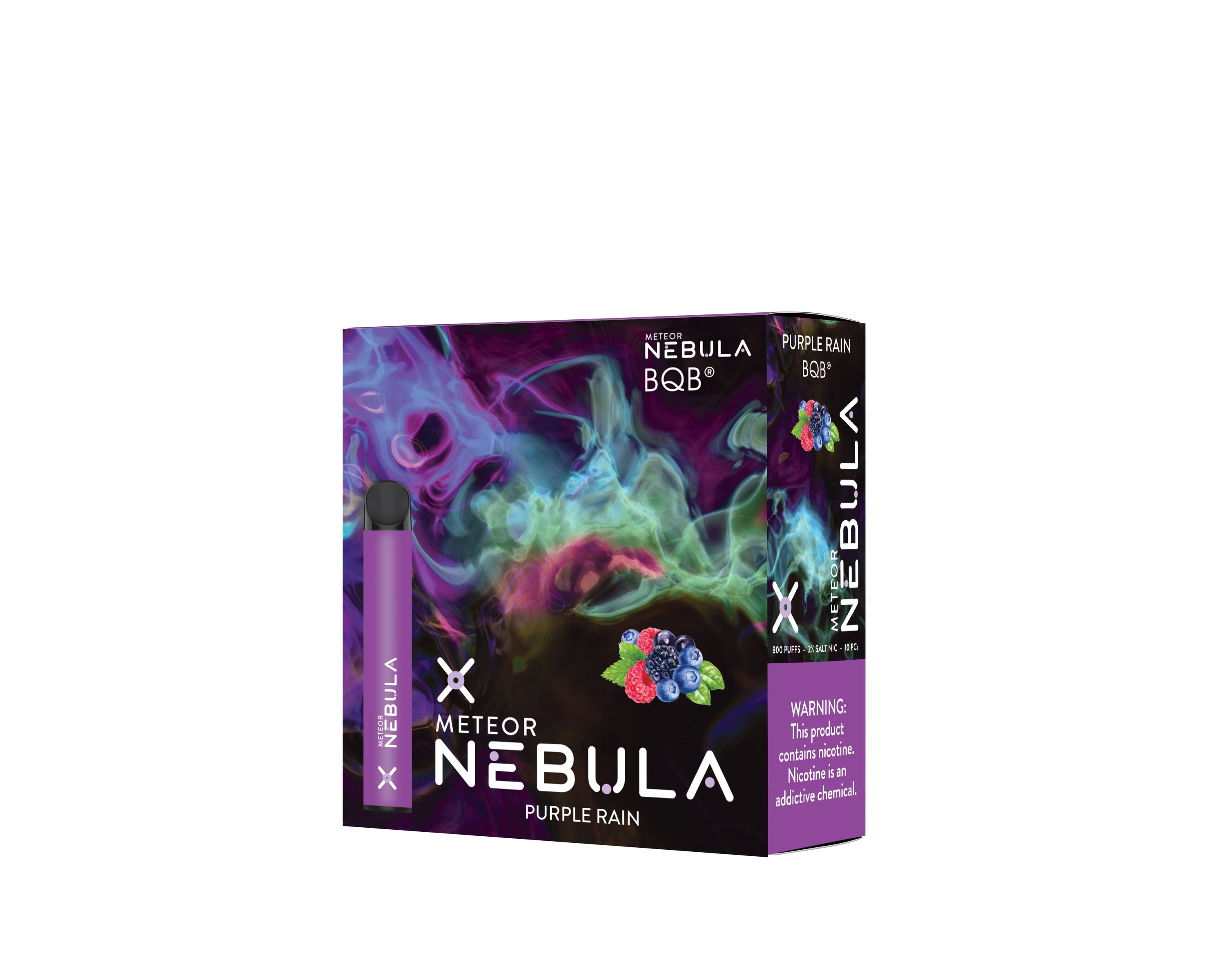 Nebula Meteor 2% 800 Puffs - Purple Rain - B2B