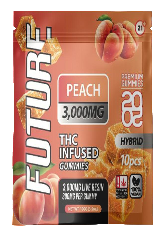 Future Thca Infused Gummies 3000 MG - Peach - B2B