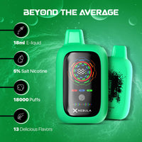 Vape Nebula Universe 18000 Puffs Vape Ice Mint  