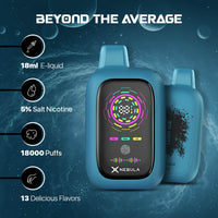 Vape Nebula Universe 5% 18000 Puffs Disposable Vape - Lush Ice