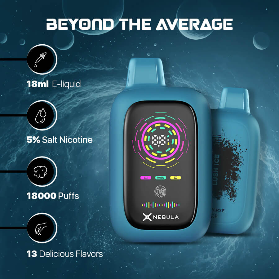 Vape Nebula Universe 5% 18000 Puffs Disposable Vape - Lush Ice