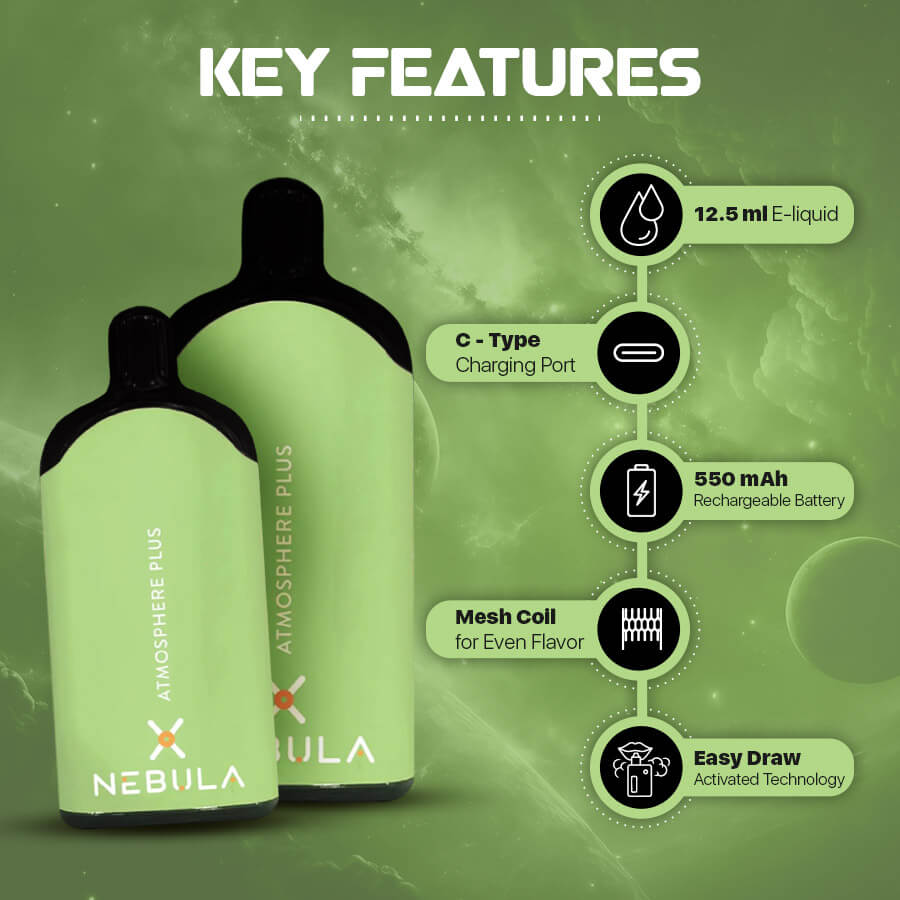 Melon Ice Flavor Zero Nicotine Disposable Vapes