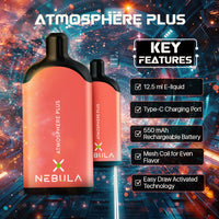 Nebula Atmosphere Plus 0% 5000 Puffs - Guava - Features