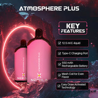 Nebula Atmosphere plus 0% 5000 puffs-iced pink lemonade