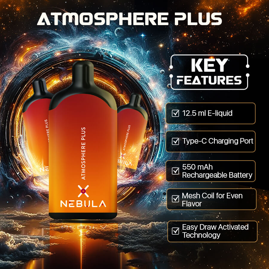 Nebula Atmosphere Plus 0% 5000 Puffs - Mango Grape - Feature Image