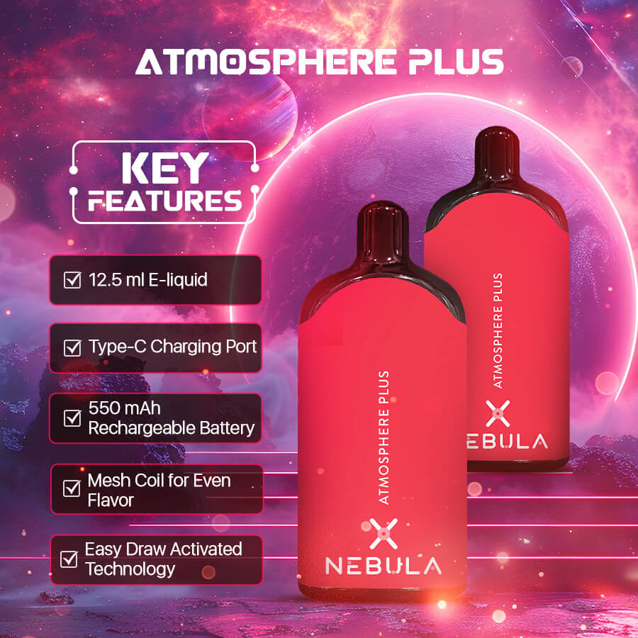 Nebula Atmosphere Plus 0% 5000 Puffs Strawberry-Watermelon