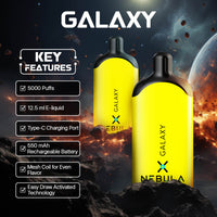 Nebula Galaxy - 5 %, 5000 Puffs Disposable Vape - Banana Ice - Featured