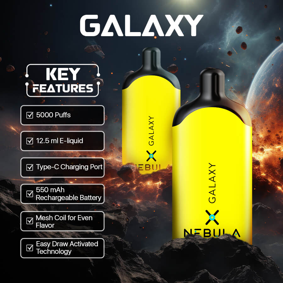 Nebula Galaxy - 5 %, 5000 Puffs Disposable Vape - Banana Ice - Featured