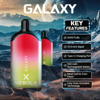 Nebula Galaxy 5% 5000 Puffs Vape - Kiwi Strawberry - Featurted - Image