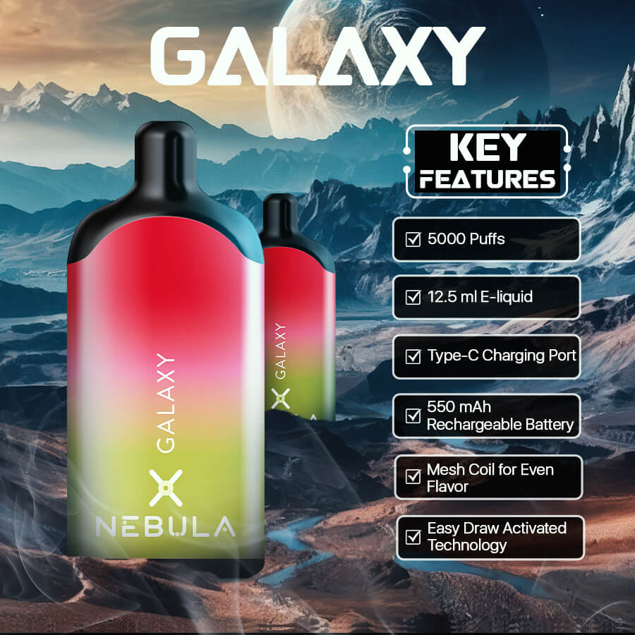 Nebula Galaxy 5% 5000 Puffs Vape - Kiwi Strawberry - Featurted - Image